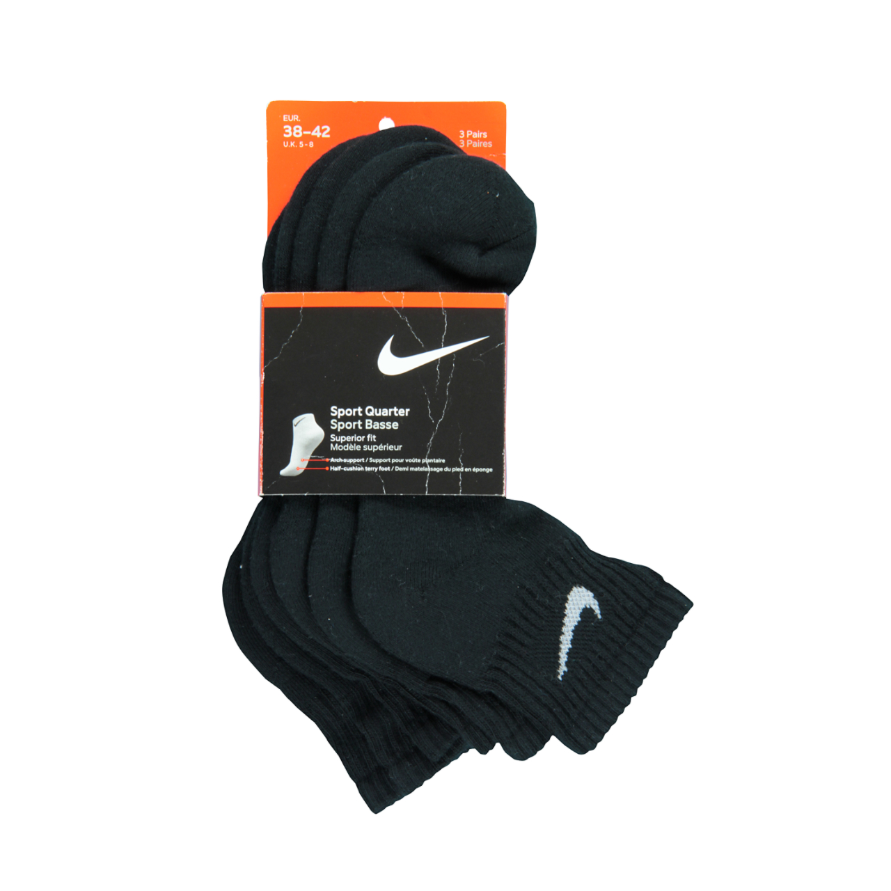 Nike Everyday Cushioned Ankle 3 Pack Image 3 of 4. Tap to open photo gallery.