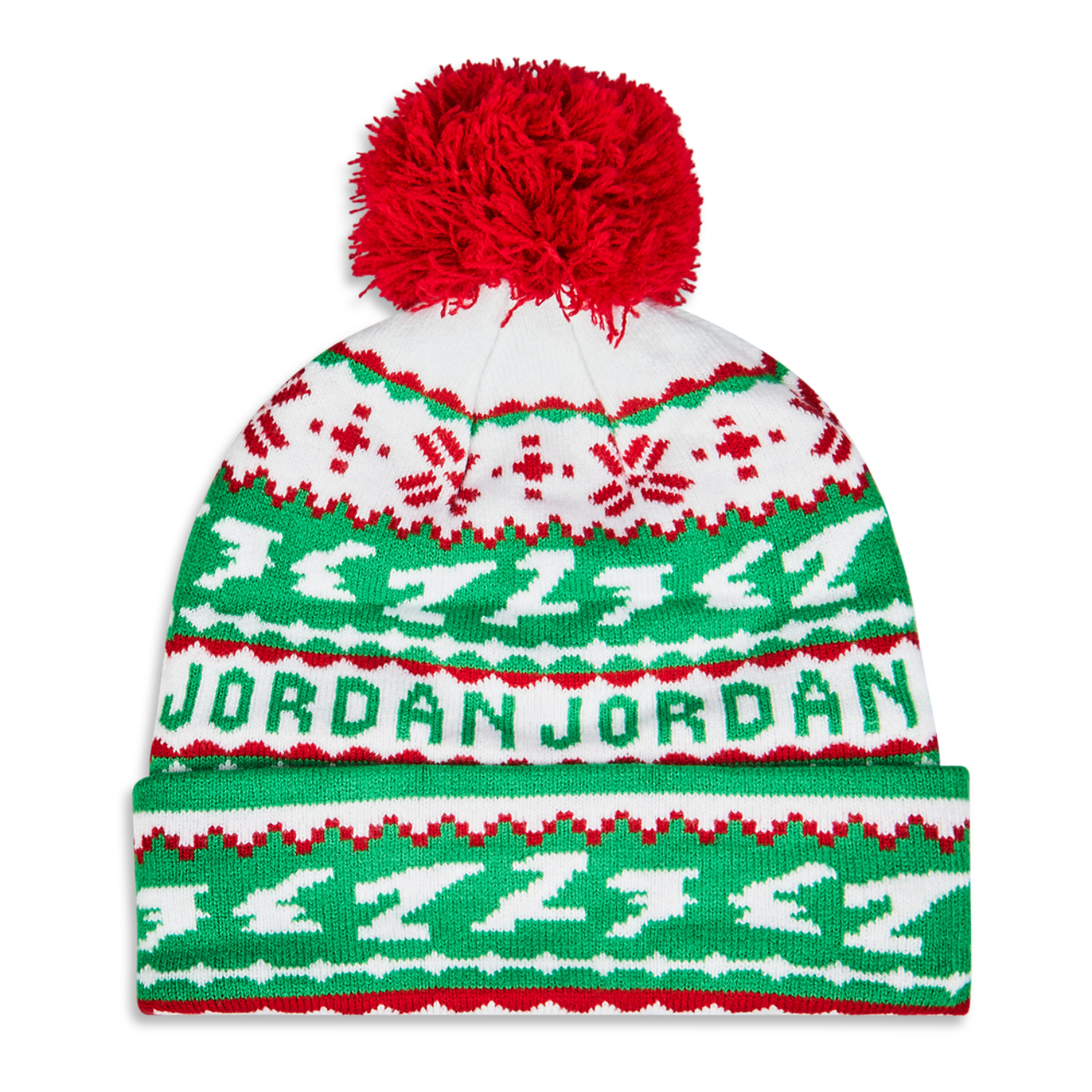 Jordan Kids X-mas Pom Beanie Afbeelding 2 van 3. Tik om de fotogalerij te openen..