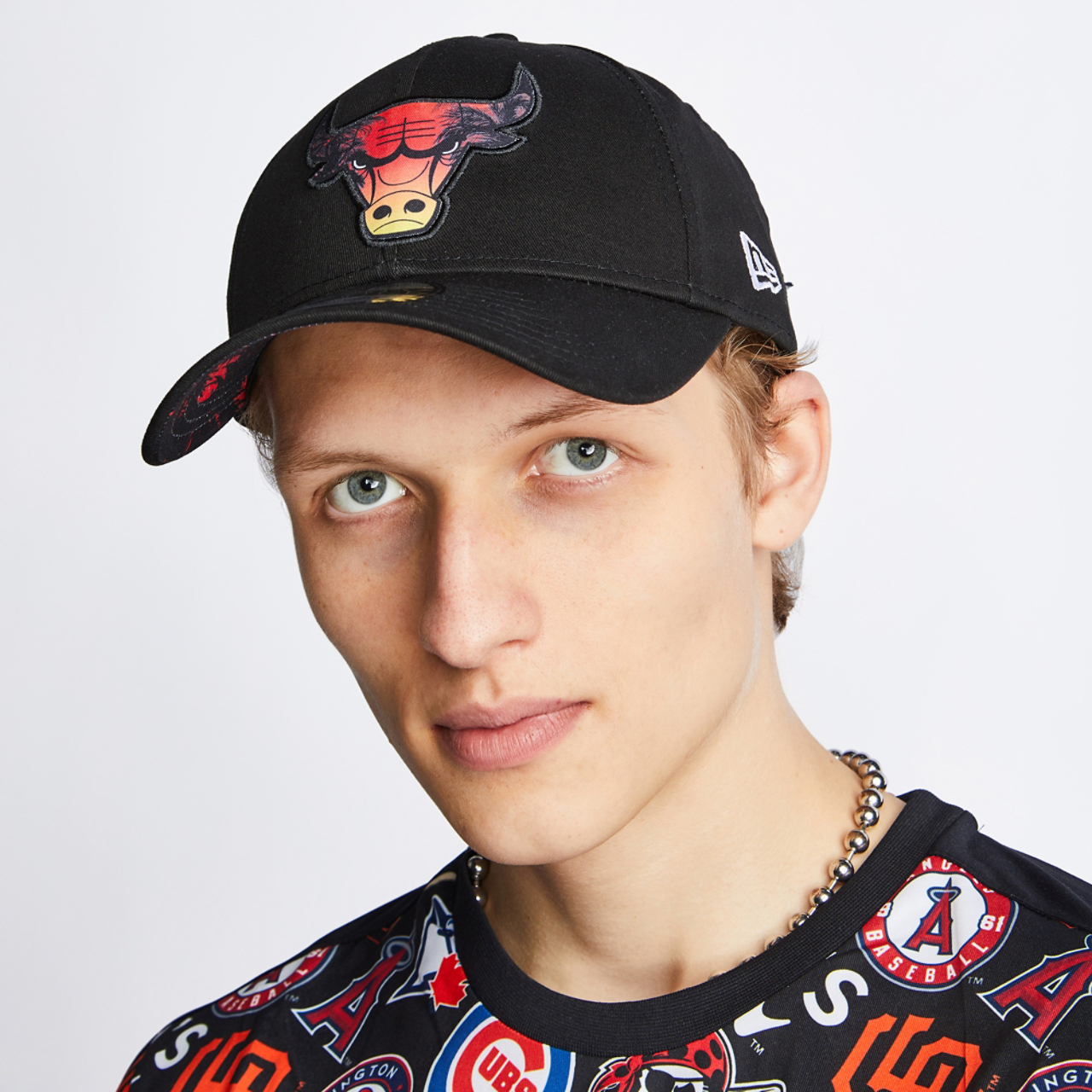 New Era 9Forty Infill Bulls Image 6 of 7. Tap to open photo gallery.