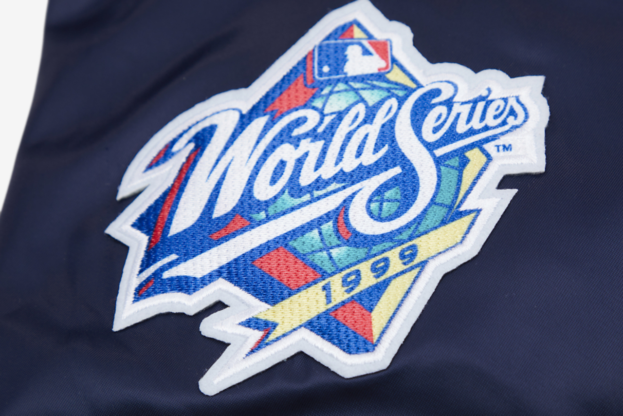 Pro Standard NEW YORK YANKEES SATIN JACKET Image 8 of 9. Tap to open photo gallery.