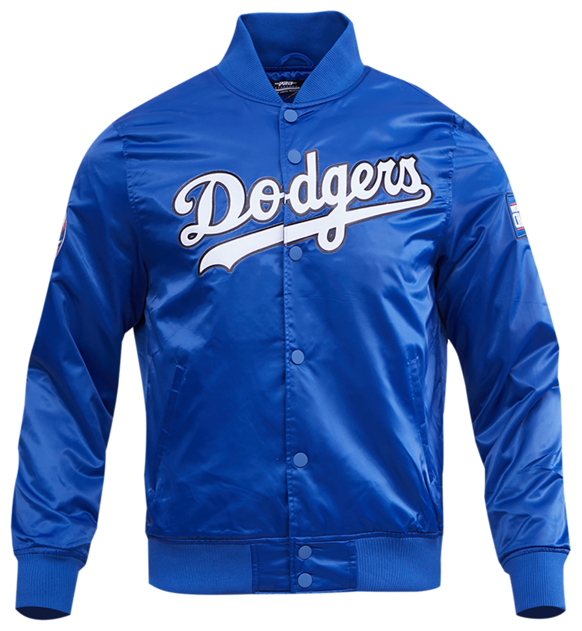 Pro Standard LOS ANGELES DODGERS SATIN JACKET Image 1 of 8. Tap to open photo gallery.