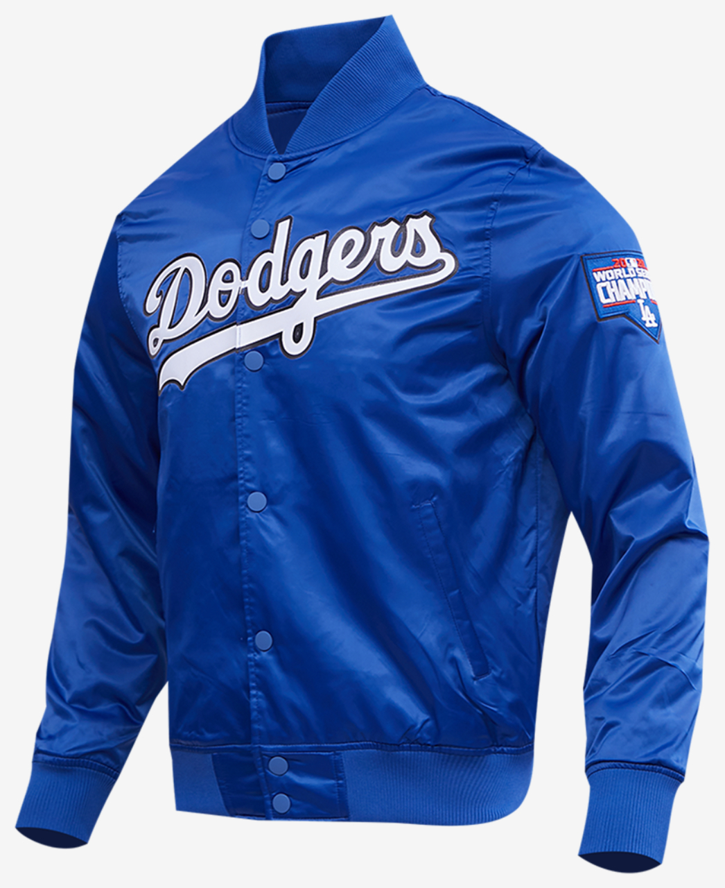 Pro Standard LOS ANGELES DODGERS SATIN JACKET Image 3 of 8. Tap to open photo gallery.
