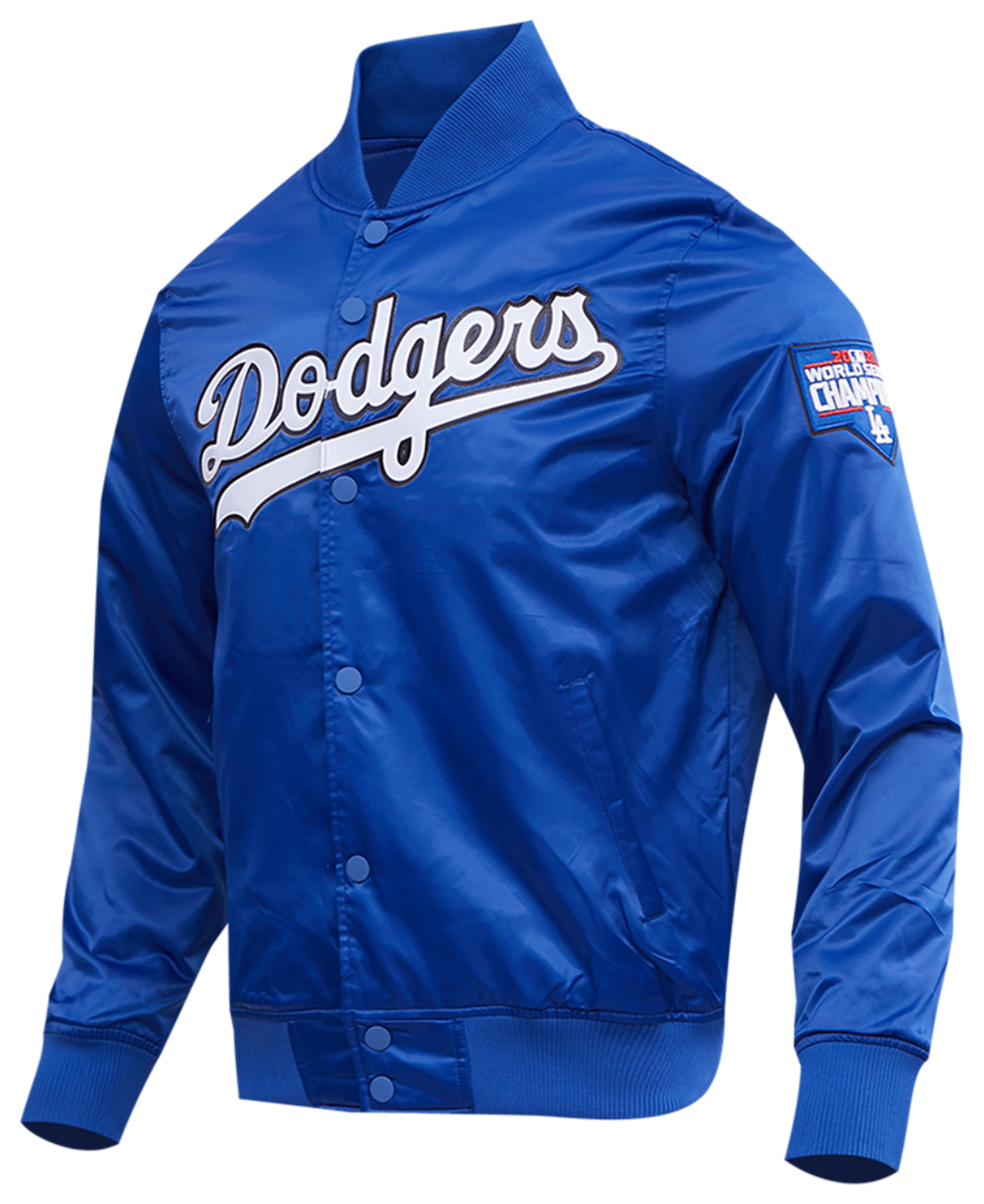 Pro Standard LOS ANGELES DODGERS SATIN JACKET Image 3 of 8. Tap to open photo gallery.