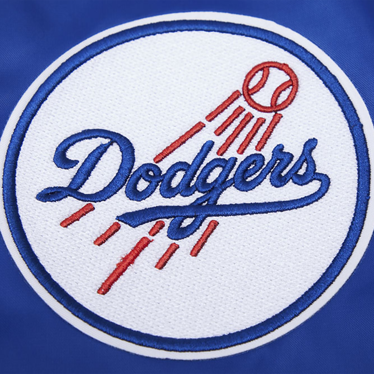 Pro Standard LOS ANGELES DODGERS SATIN JACKET Image 6 of 8. Tap to open photo gallery.