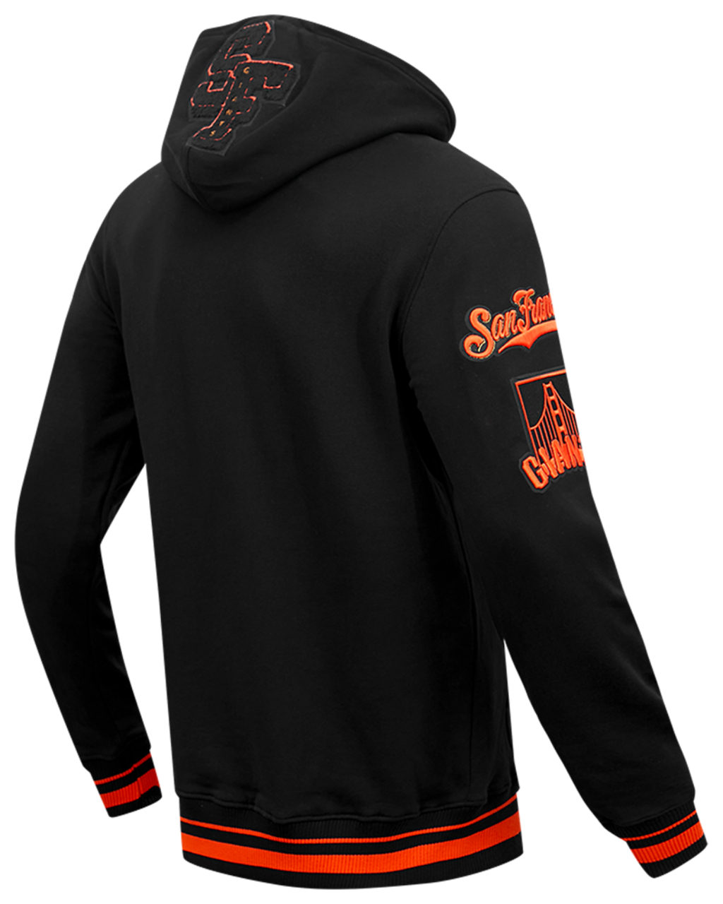 Pro Standard GIANTS MASH UP RIB FLC PO HOODIE Image 4 of 10. Tap to open photo gallery.