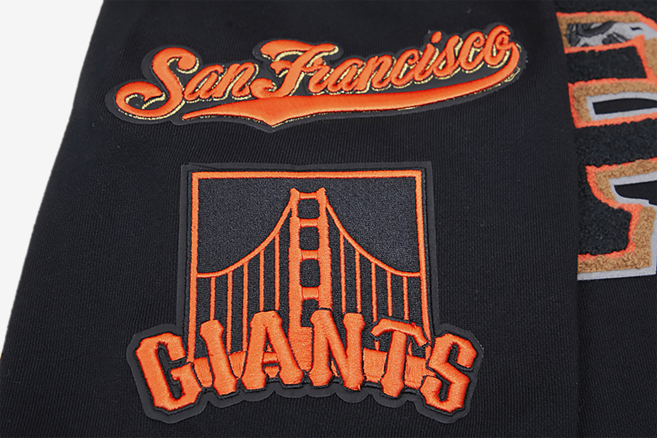 Pro Standard GIANTS MASH UP RIB FLC PO HOODIE Image 8 of 10. Tap to open photo gallery.