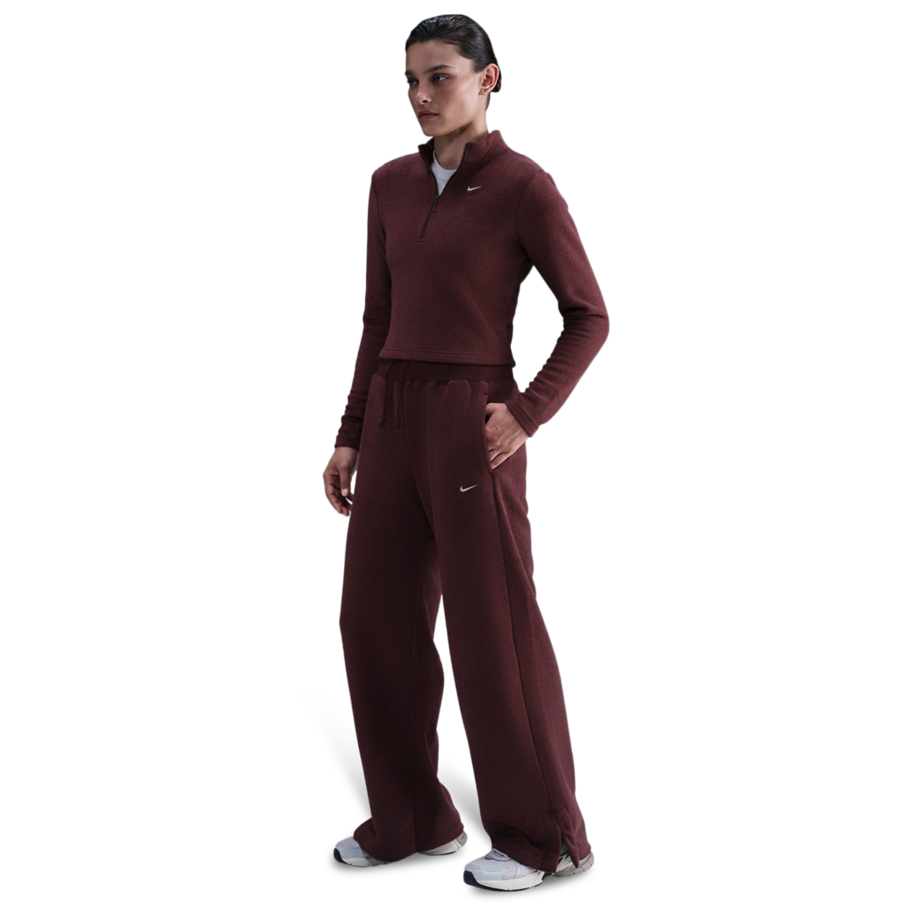Nike NSW Phoenix Plush Wide Pants - Women's | Foot Locker