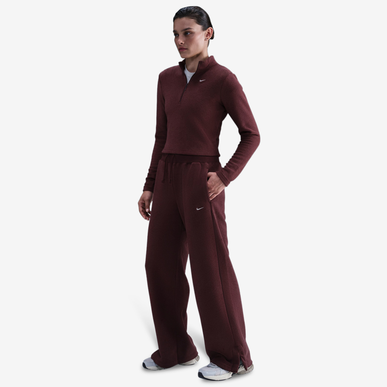 Nike NSW Phoenix Plush Wide Pants - Women's | Foot Locker