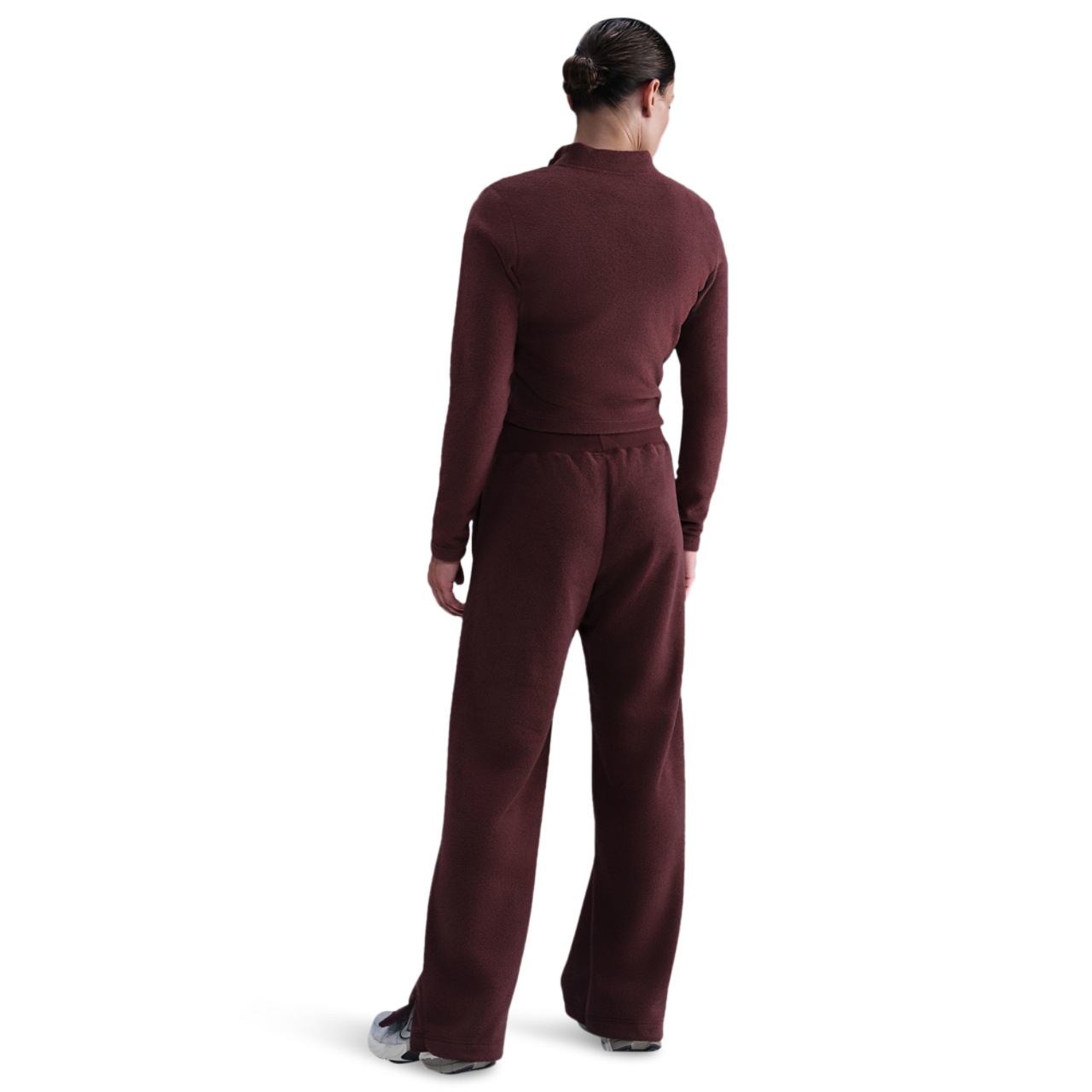 Nike NSW Phoenix Plush Wide Pants Image 4 of 5. Tap to open photo gallery.