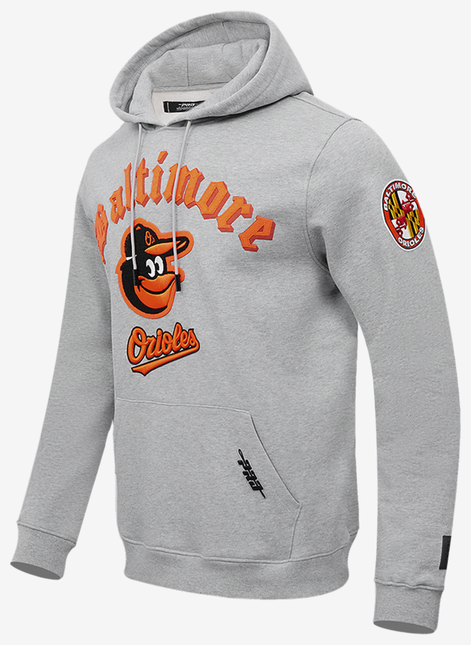 Pro Standard ORIOLES OLD ENGLISH FLC PO HOODIE Image 3 of 8. Tap to open photo gallery.