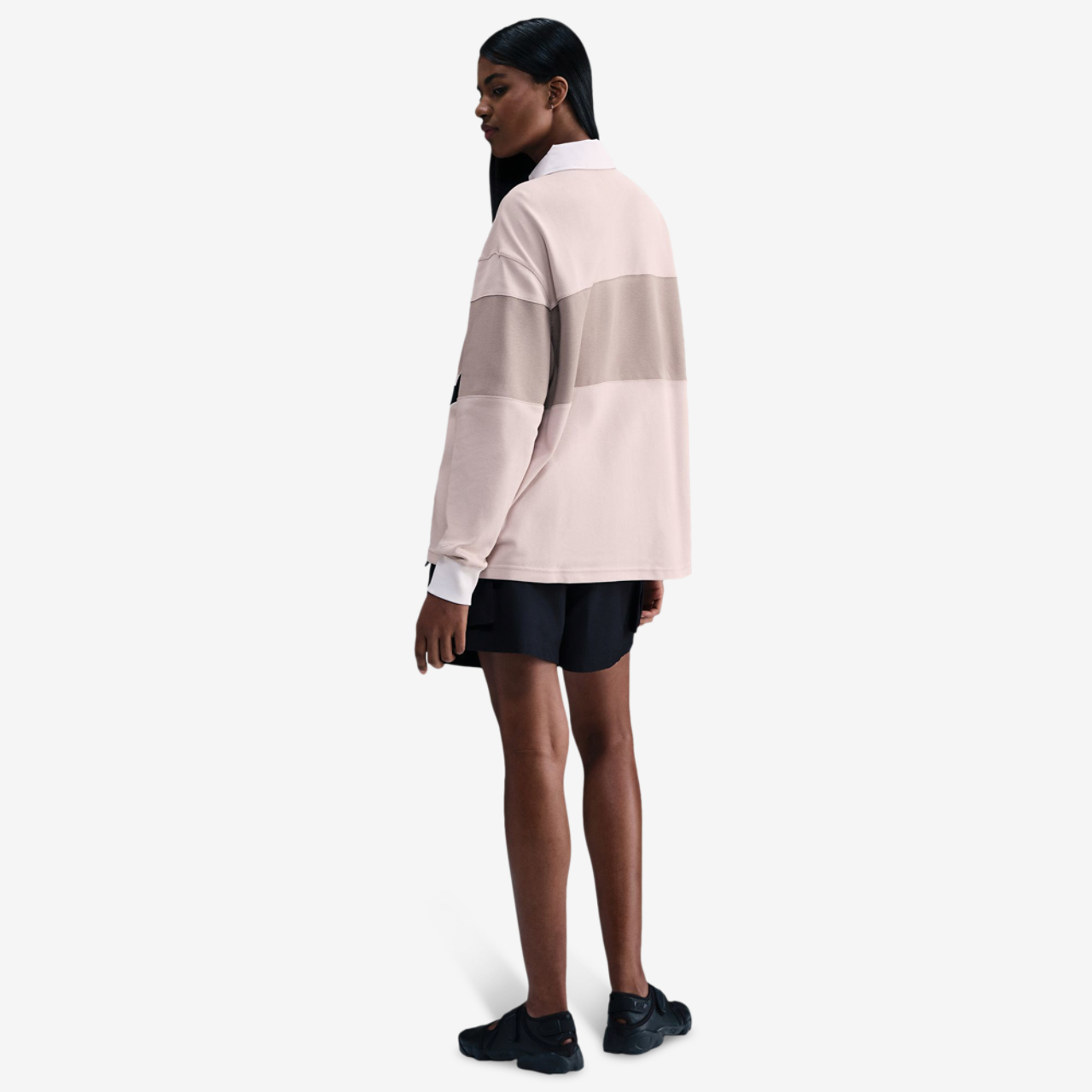 Nike NSW Street Long Sleeve GFX Polo Image 2 of 2. Tap to open photo gallery.