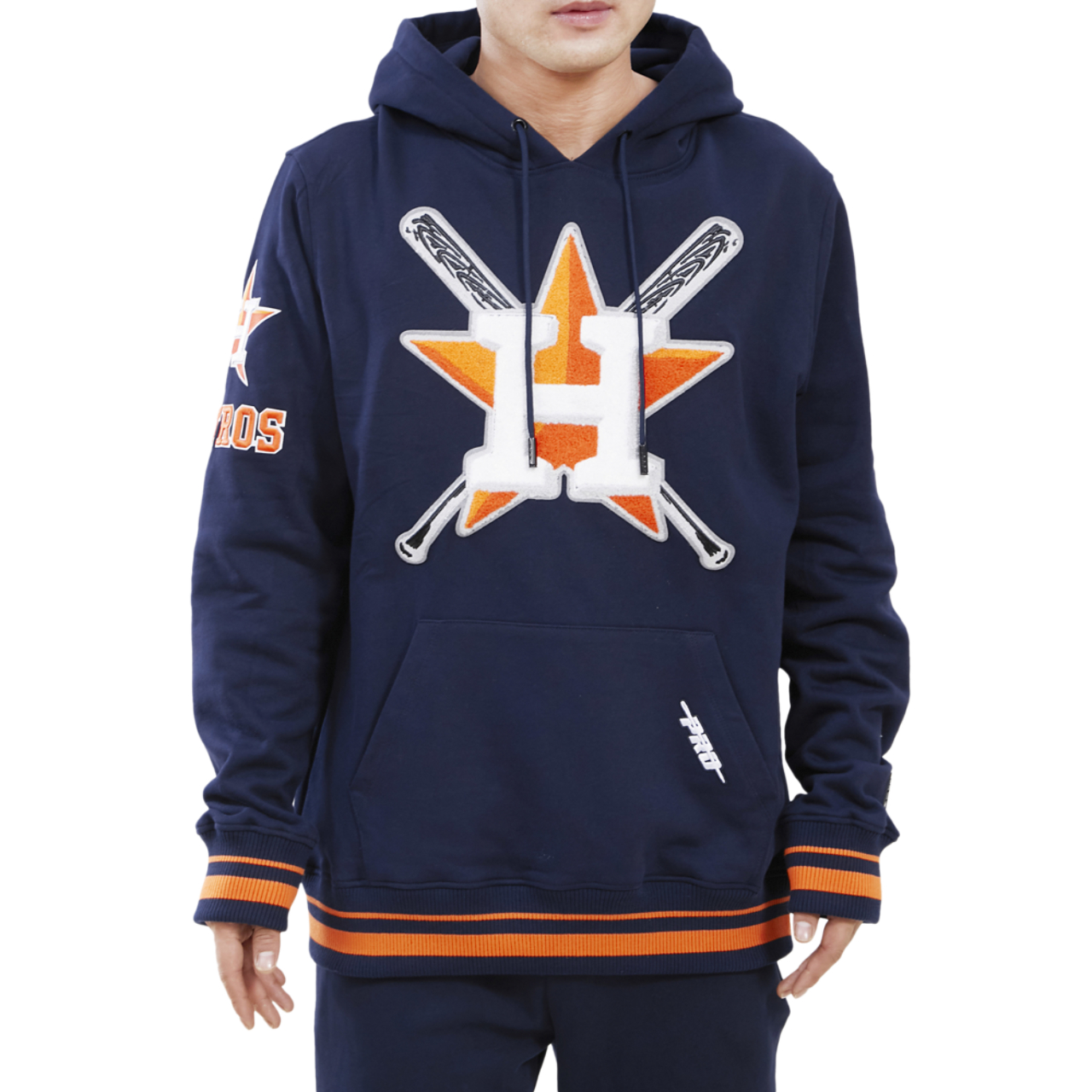 Pro Standard ASTROS MASH UP RIB FLC PO HOODIE Image 1 of 4. Tap to open photo gallery.