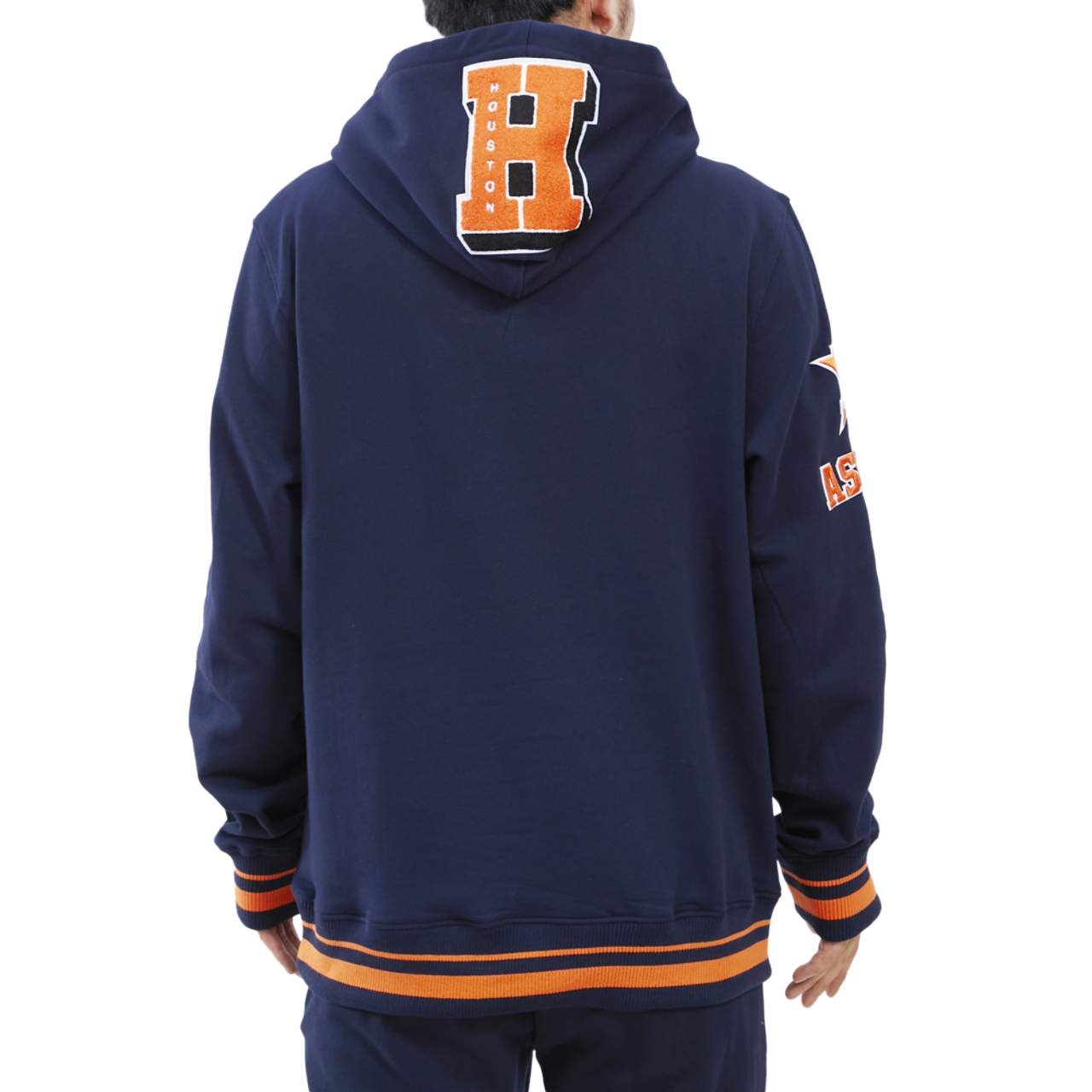 Pro Standard ASTROS MASH UP RIB FLC PO HOODIE Image 2 of 4. Tap to open photo gallery.