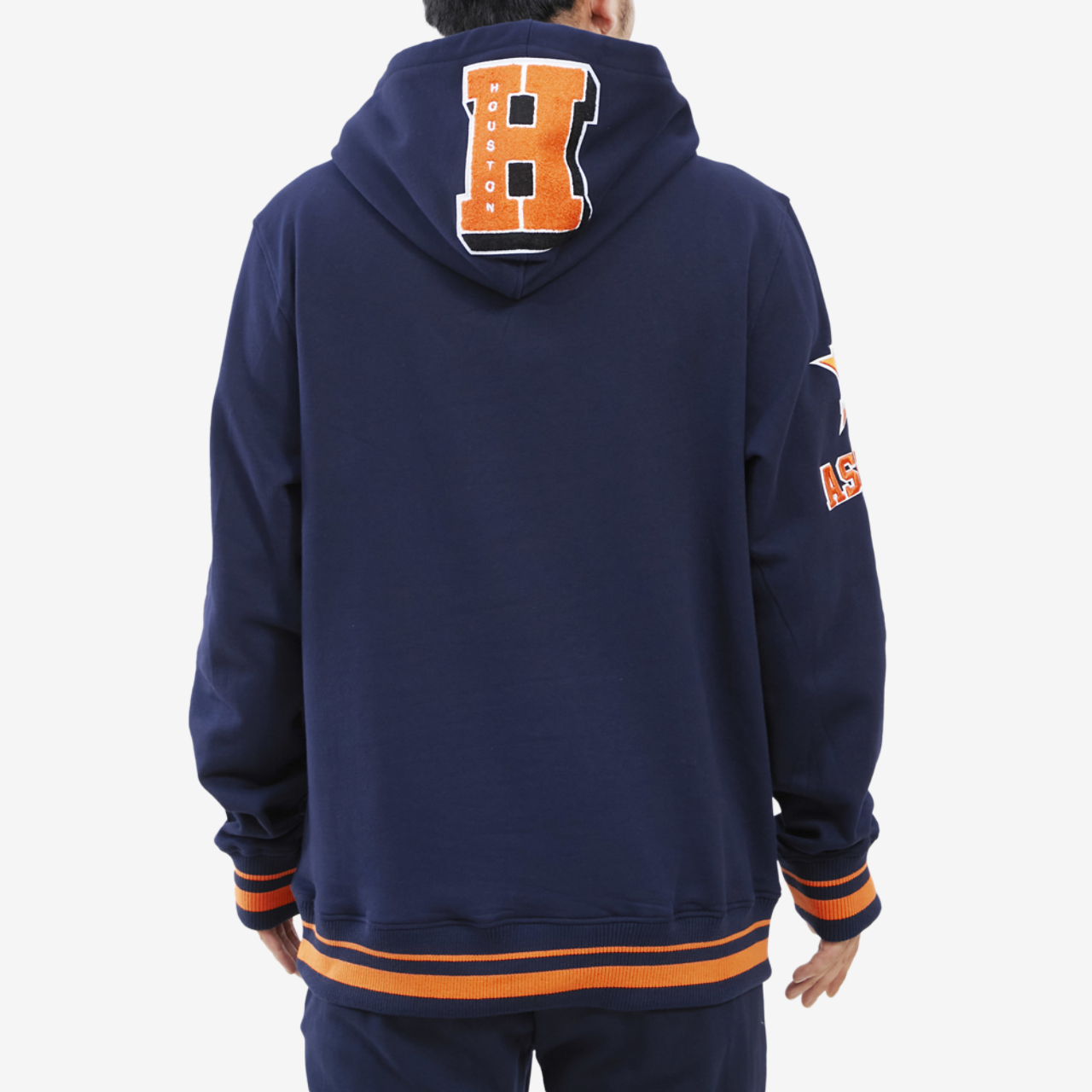 Pro Standard ASTROS MASH UP RIB FLC PO HOODIE Image 2 of 4. Tap to open photo gallery.