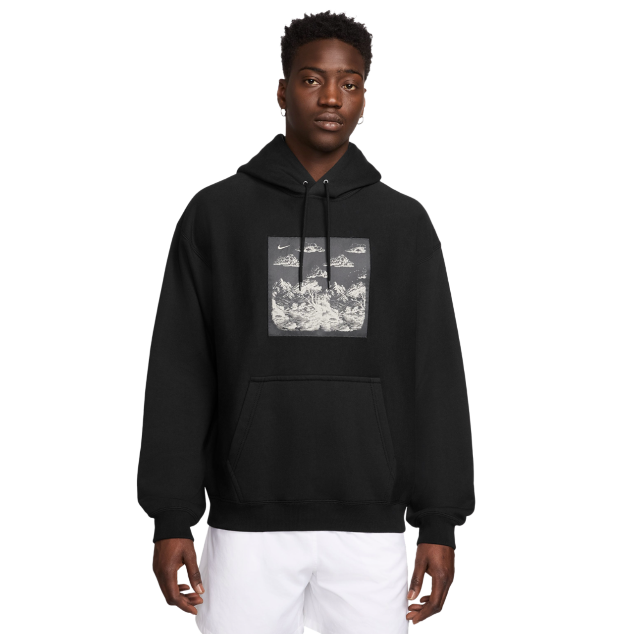 Nike NL Solo Swoosh Pullover Hood Gfx Image 1 of 3. Tap to open photo gallery.