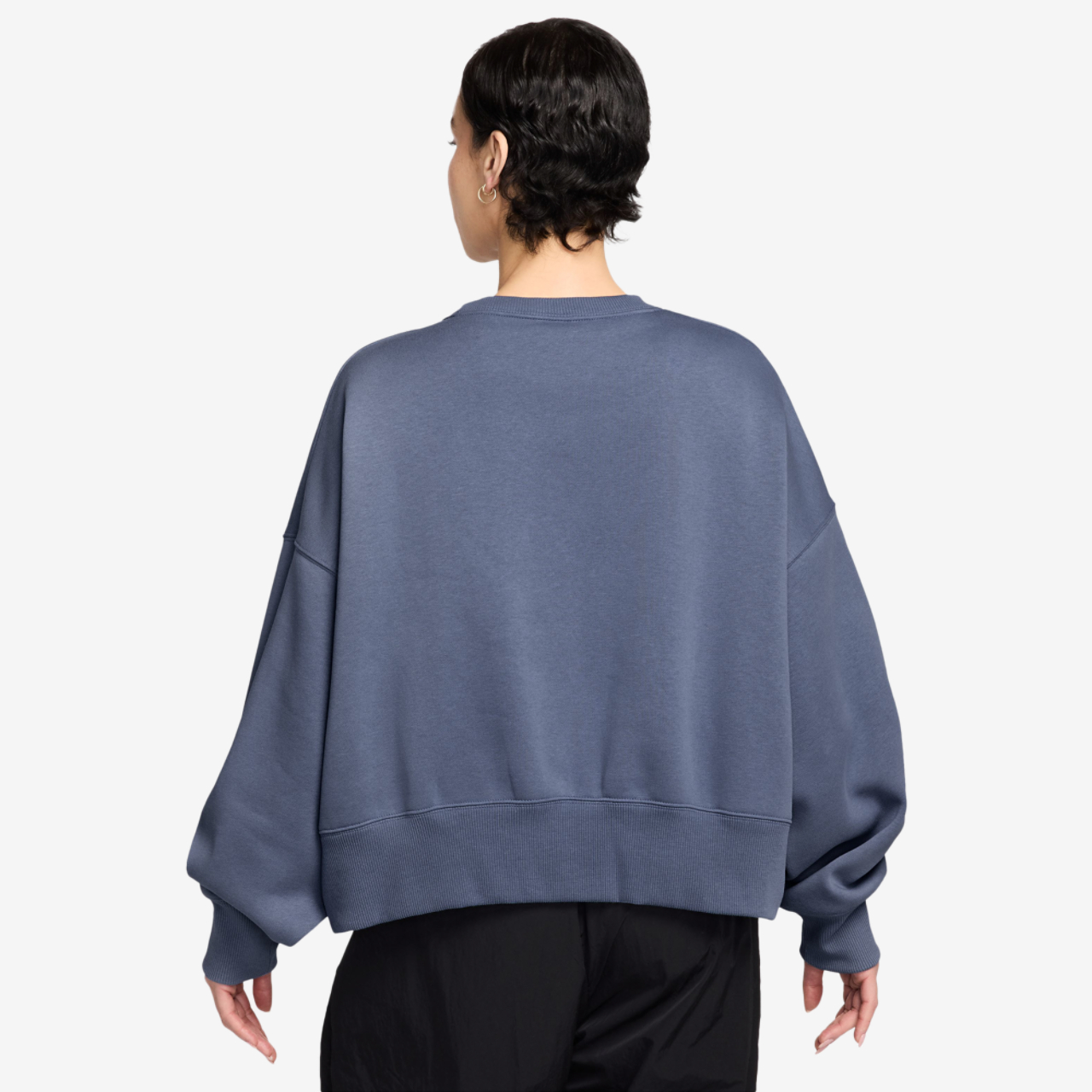 Nike NSW Style Fleece Crew OOS Image 2 of 3. Tap to open photo gallery.