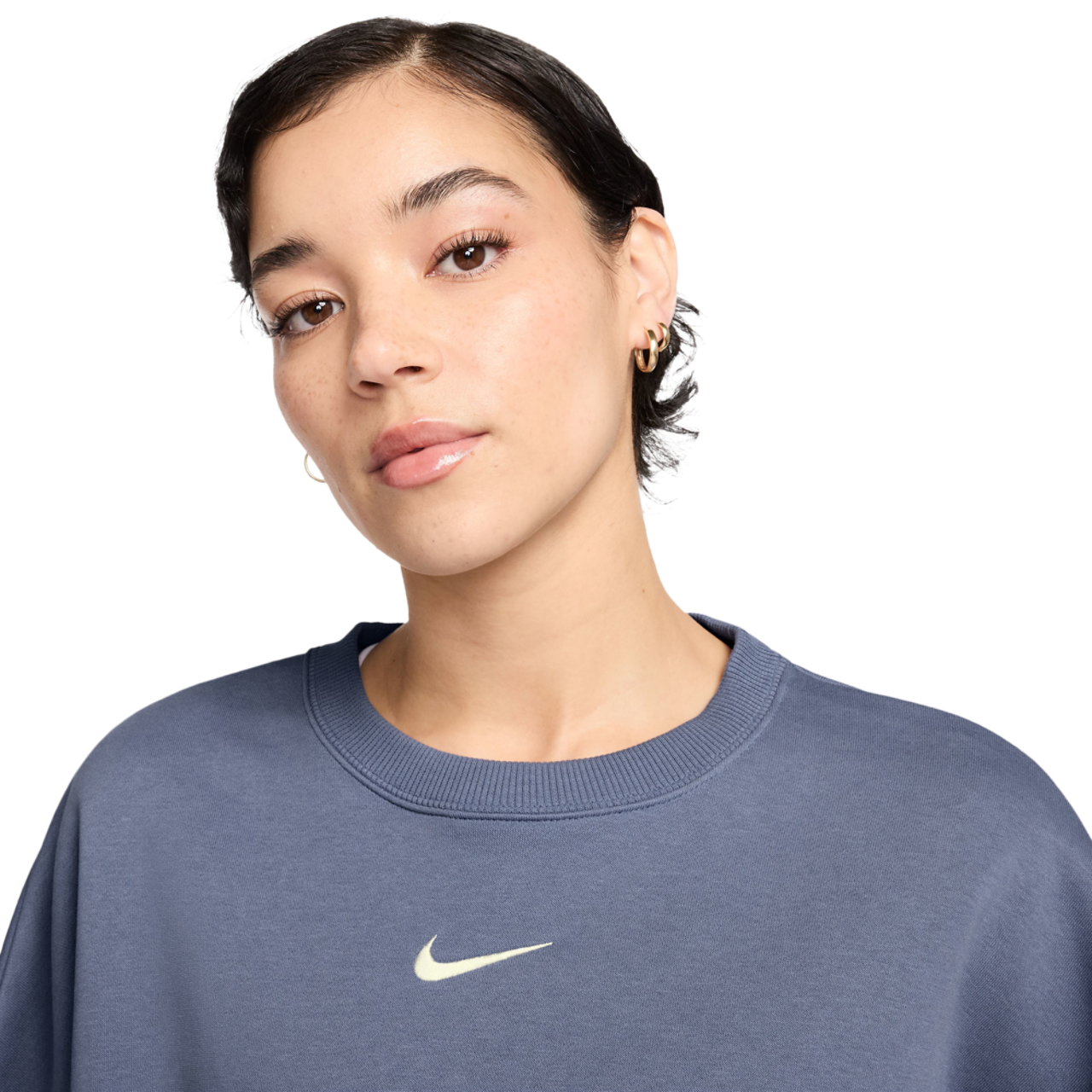 Nike NSW Style Fleece Crew OOS Image 3 of 3. Tap to open photo gallery.