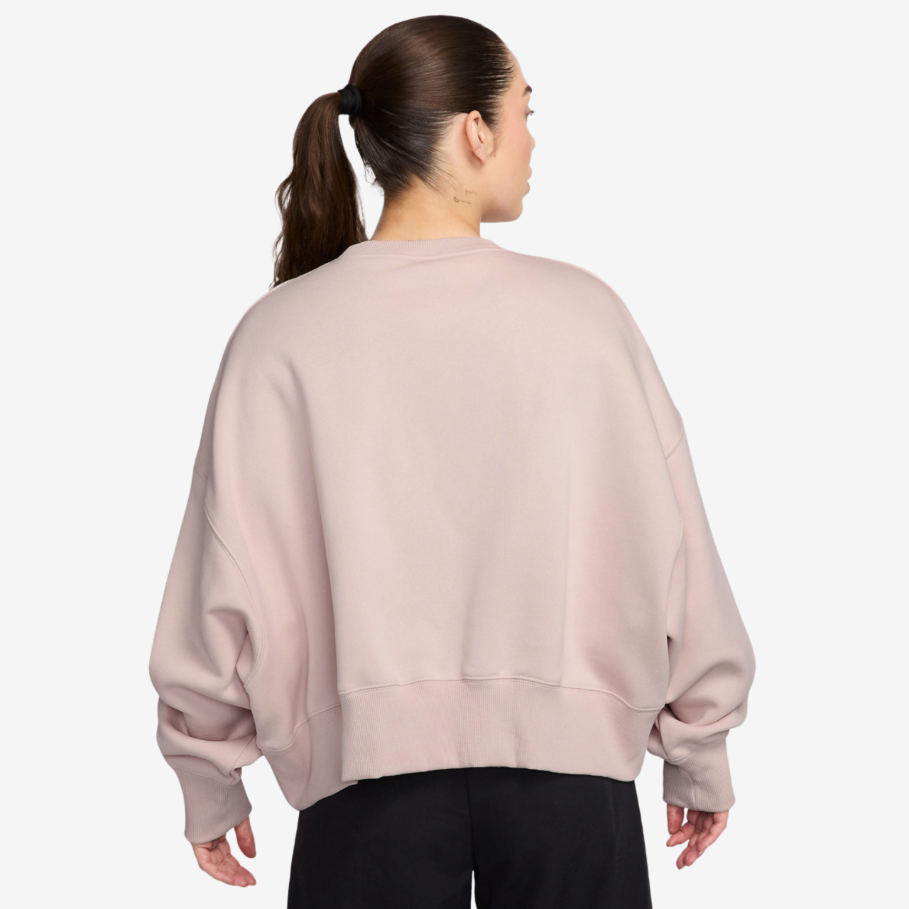 Nike NSW Style Fleece Crew OOS Image 2 of 3. Tap to open photo gallery.