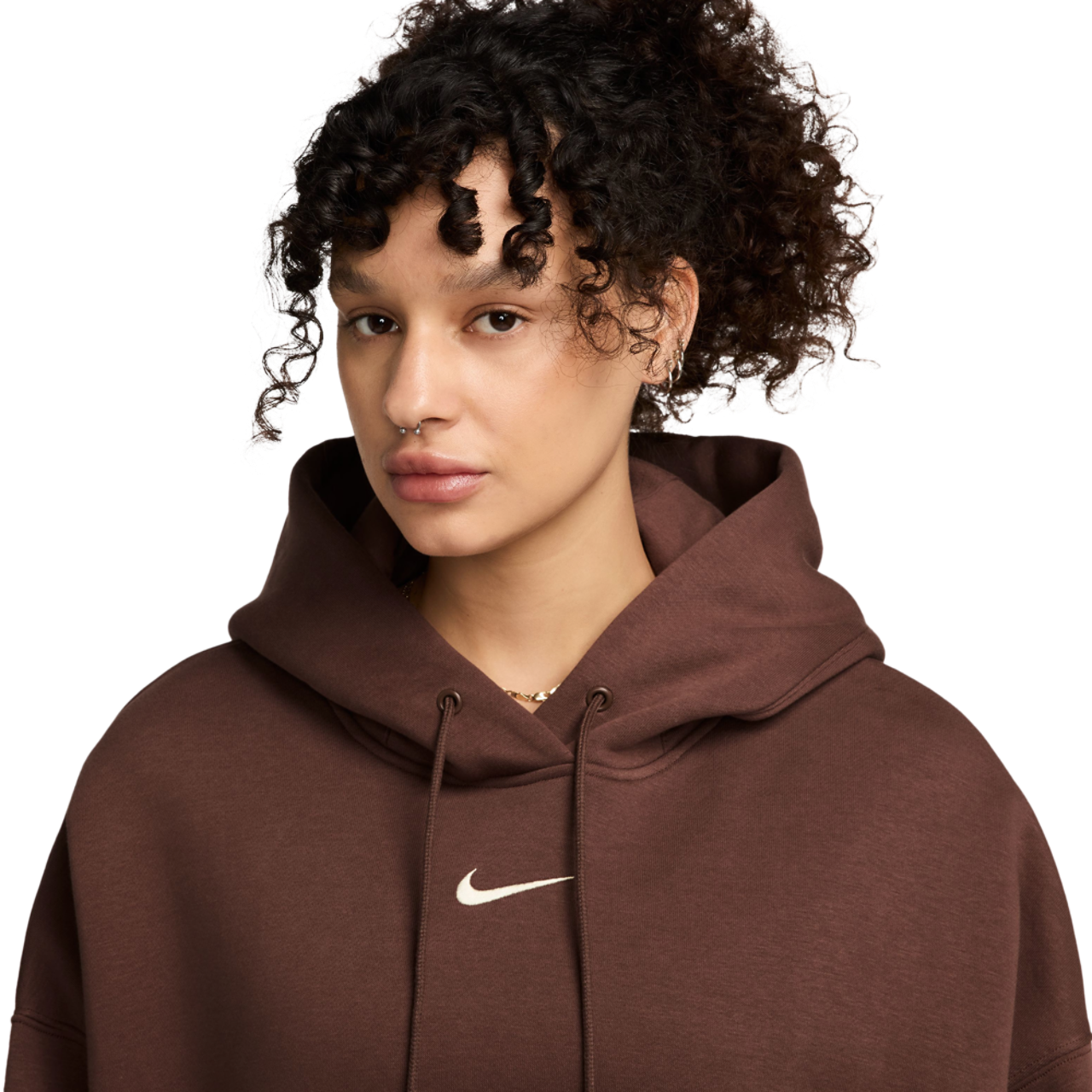 Nike PHNX Fleece OS Pullover Hoodie Image 3 of 3. Tap to open photo gallery.