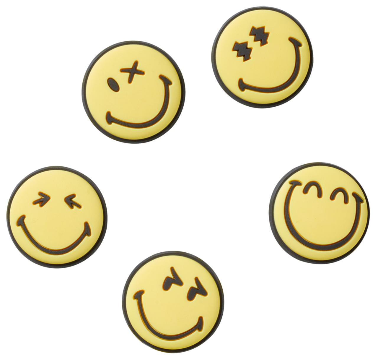Crocs Jibbitz Smileyworld 5 Pack  Image 1 of 6. Tap to open photo gallery.