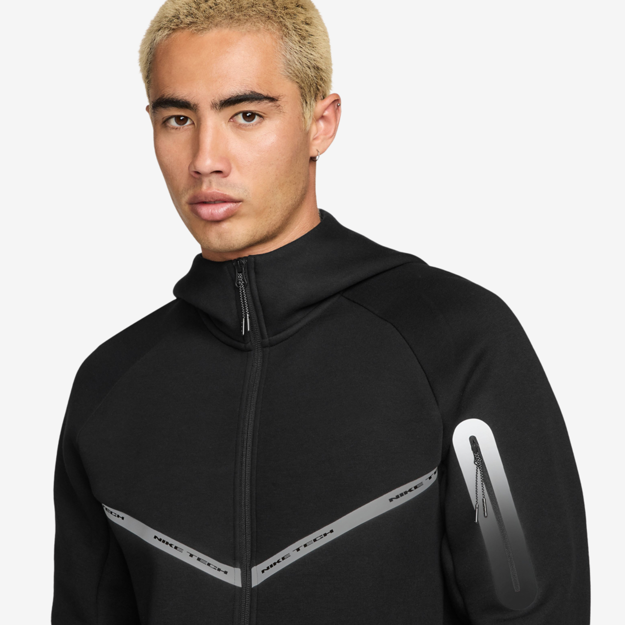 Nike Tech Fleece WR Full-Zip Jacket Image 3 of 4. Tap to open photo gallery.