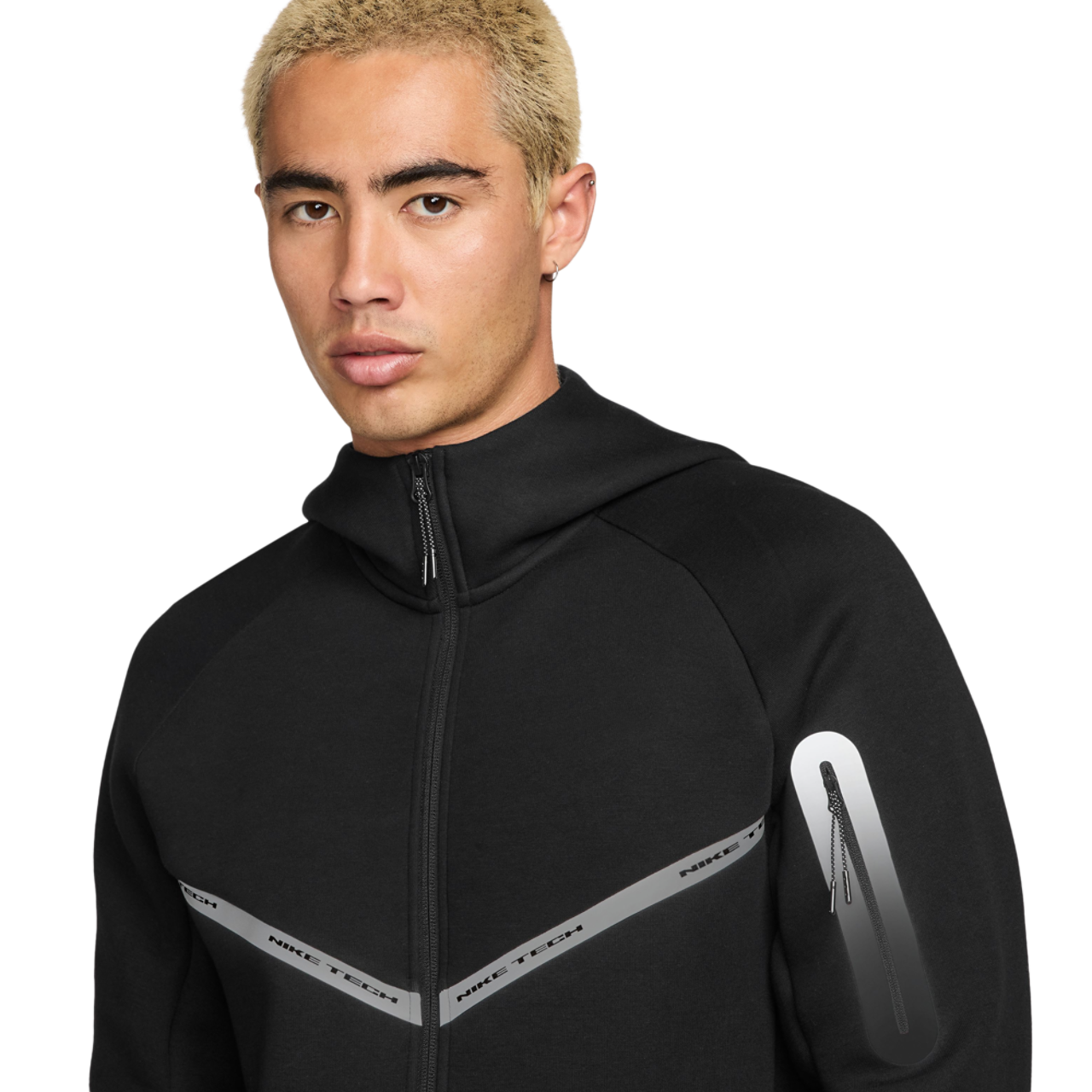 Nike Tech Fleece WR Full-Zip Jacket Image 3 of 4. Tap to open photo gallery.