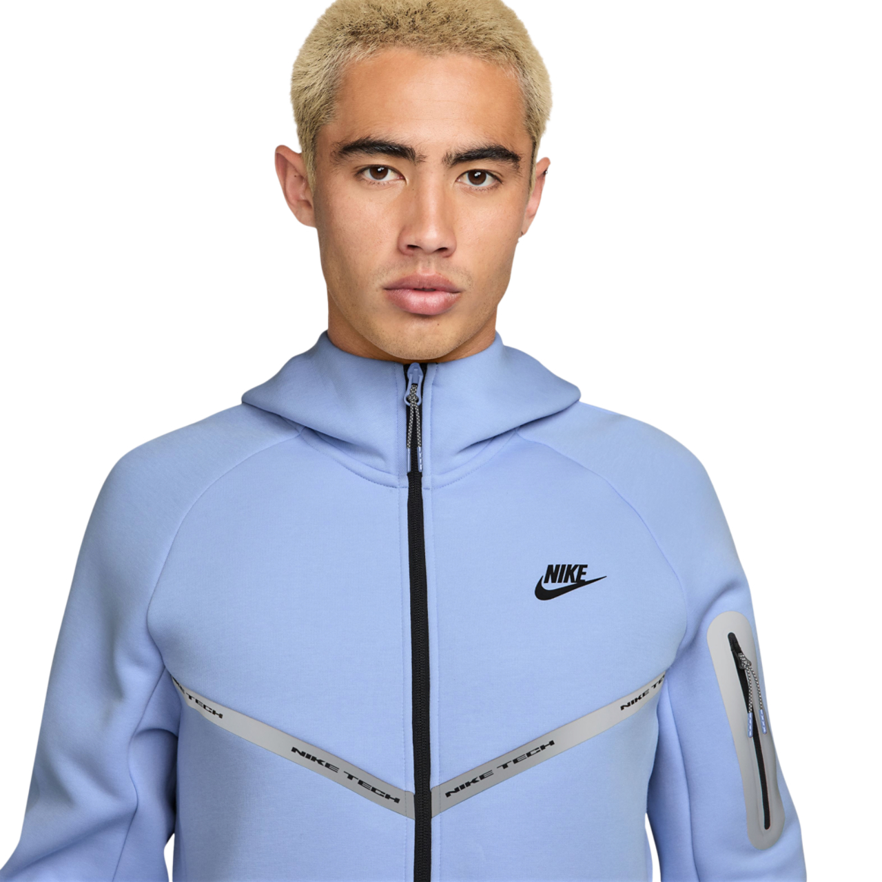 Nike Tech Fleece WR Full-Zip Jacket Image 3 of 4. Tap to open photo gallery.