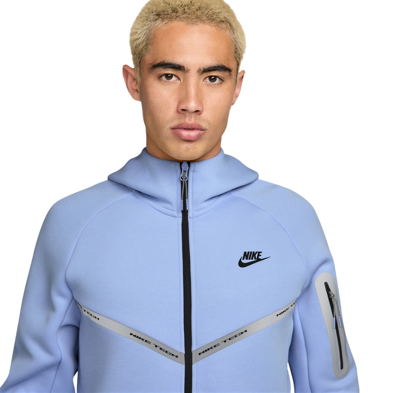Nike Tech Fleece WR Full-Zip Jacket Image 3 of 4. Tap to open photo gallery.