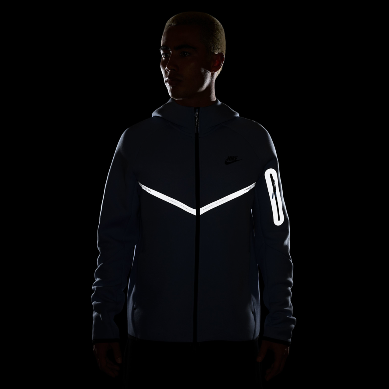 Nike Tech Fleece WR Full-Zip Jacket Image 4 of 4. Tap to open photo gallery.