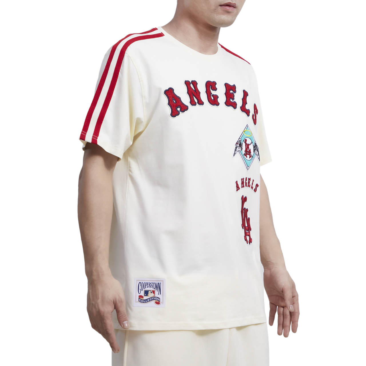 Pro Standard ANGELS RETRO CLASSIC SJ STRIPED TEE Image 3 of 4. Tap to open photo gallery.