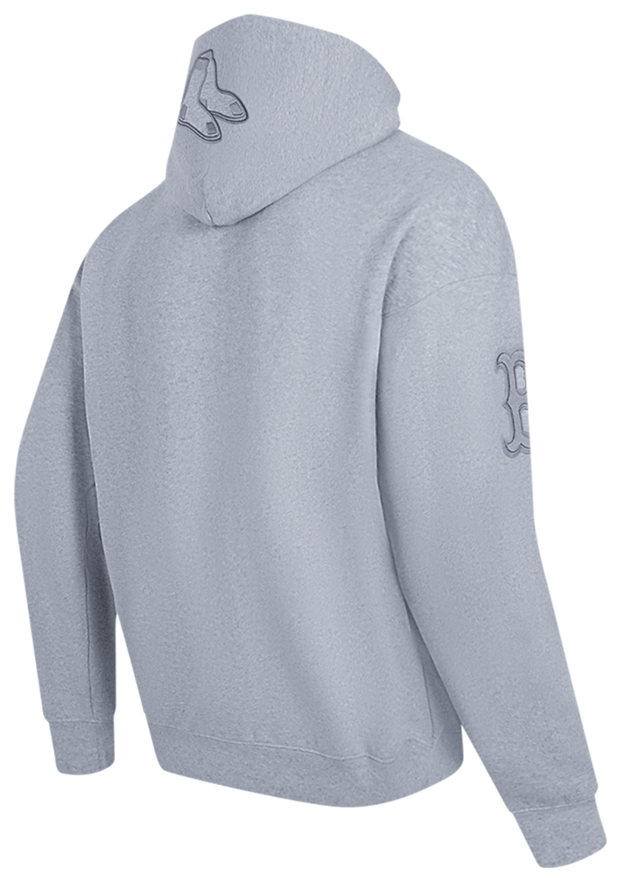 Pro Standard RED SOX NEUTRAL DROP SHOULDER FLC PO HOODIE Image 4 of 6. Tap to open photo gallery.