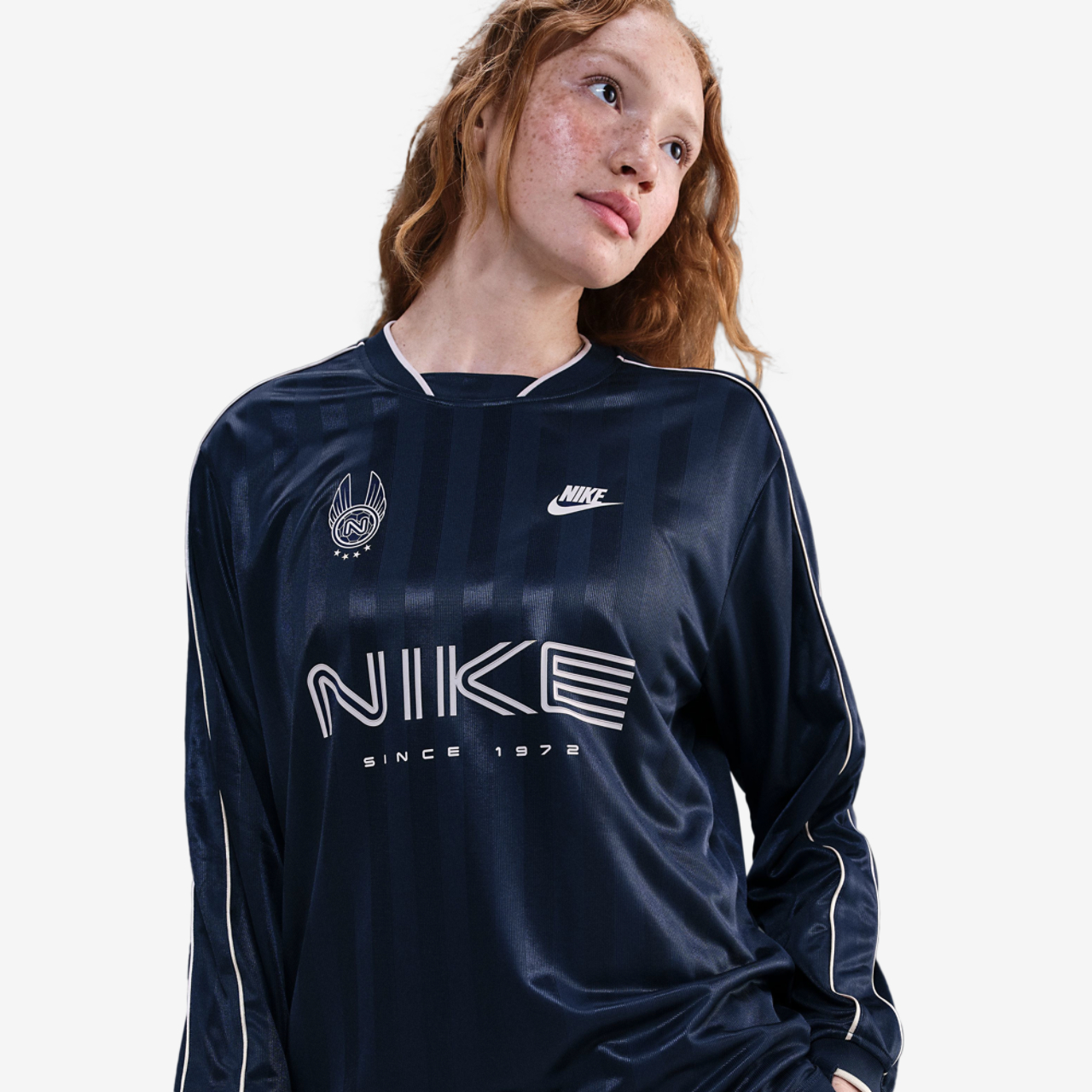 Nike NSW Long Sleeve Jersey Image 1 of 5. Tap to open photo gallery.