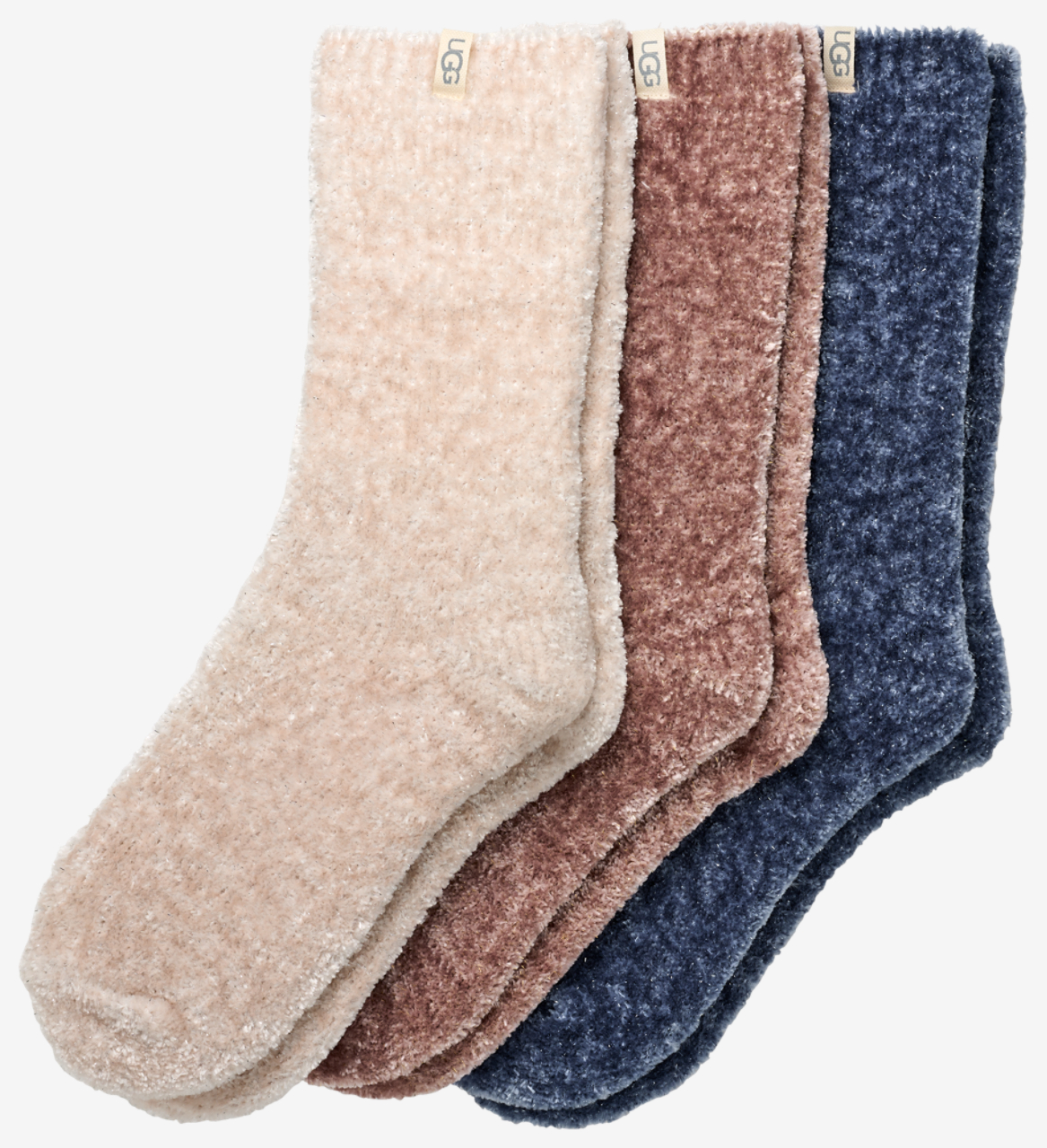 UGG Leda Sparkle 3 Pack Socks Image 1 of 1. Tap to open photo gallery.