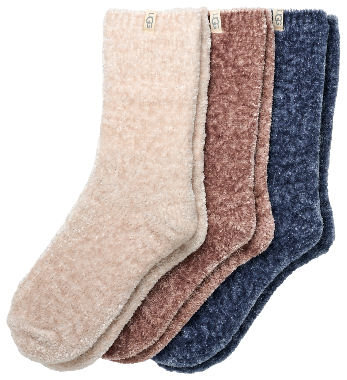 UGG Leda Sparkle 3 Pack Socks Image 1 of 1. Tap to open photo gallery.