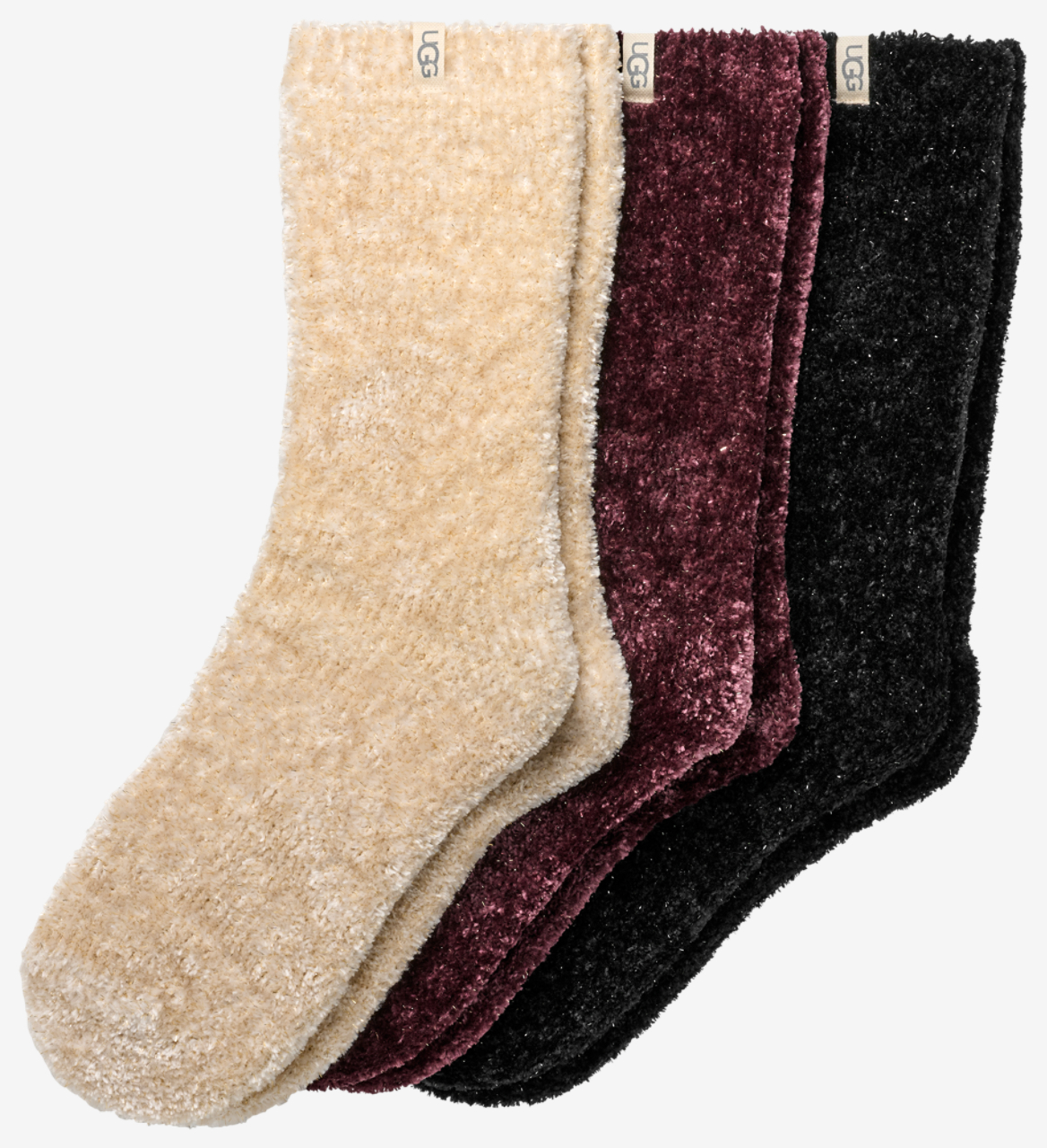 UGG Leda Sparkle 3 Pack Socks Image 1 of 1. Tap to open photo gallery.