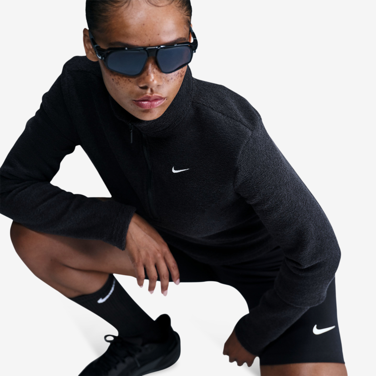 Nike NSW Phoenix Plush Long Sleeve T-Shirt Image 1 of 6. Tap to open photo gallery.