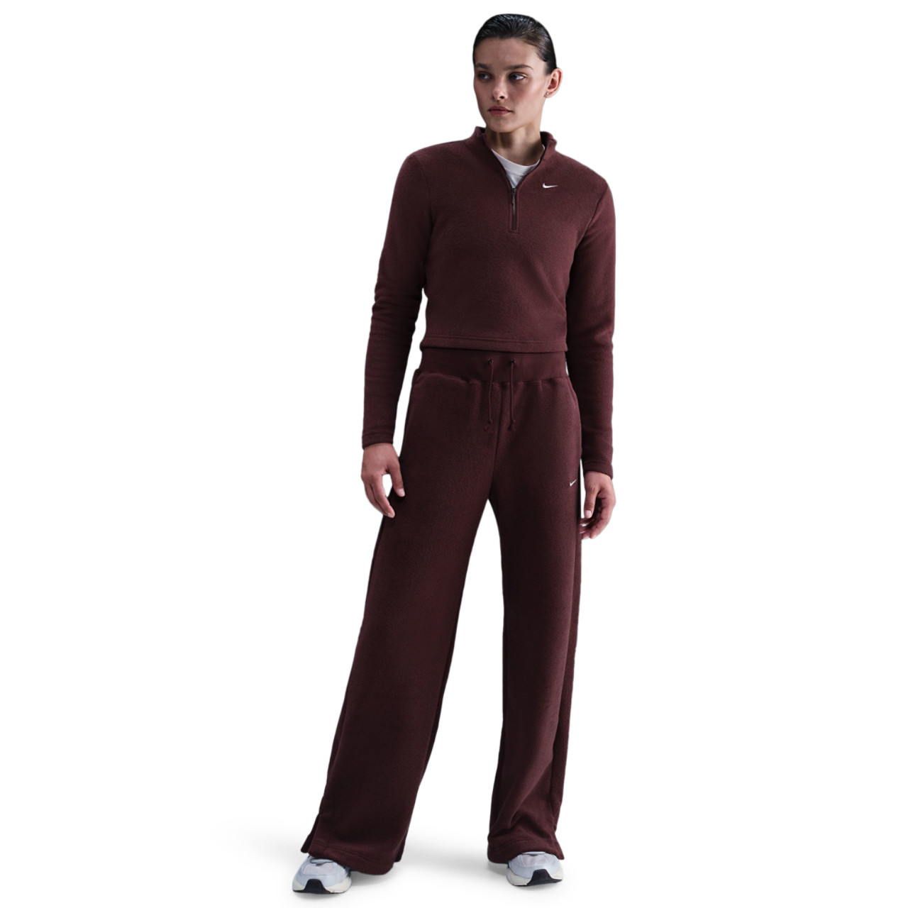 Nike NSW Phoenix Plush Long Sleeve T-Shirt Image 4 of 5. Tap to open photo gallery.