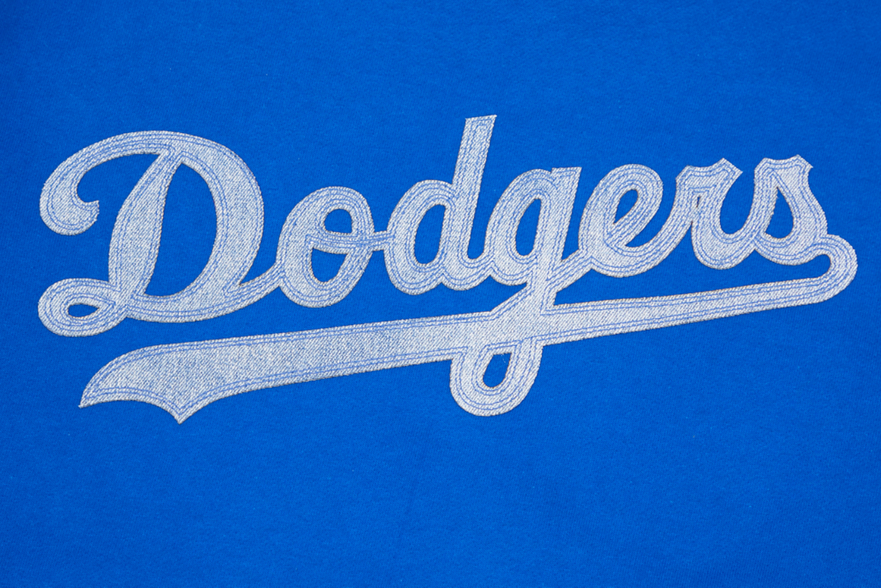 Pro Standard Dodgers Pullover Hoodie Image 9 of 10. Tap to open photo gallery.