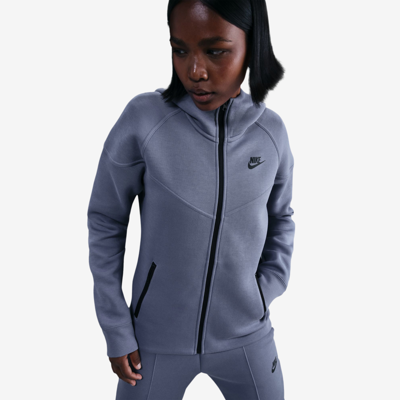 Nike NSW Tech Fleece WR Full-Zip Hoodie Image 1 of 2. Tap to open photo gallery.