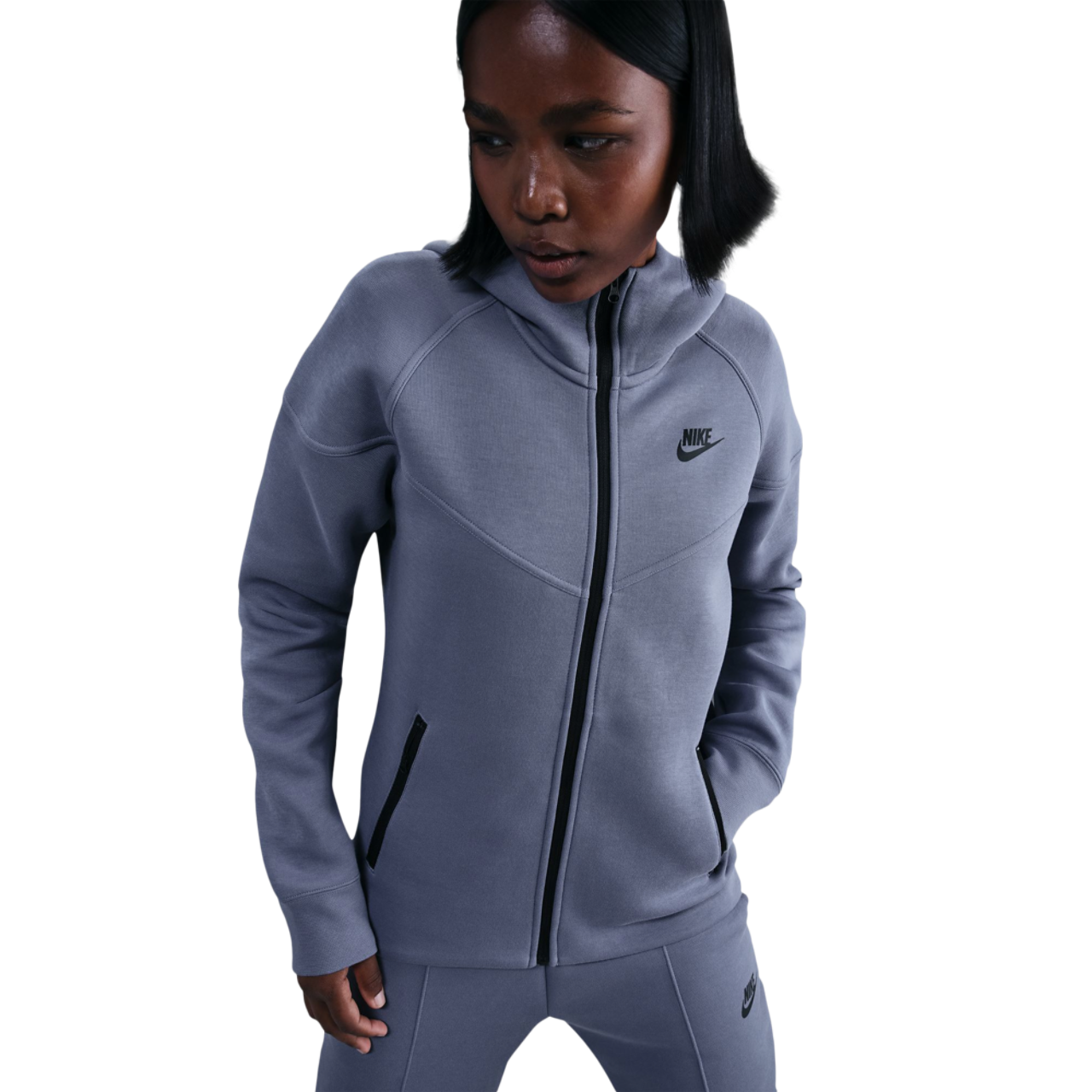 Nike NSW Tech Fleece WR Full-Zip Hoodie Image 1 of 2. Tap to open photo gallery.