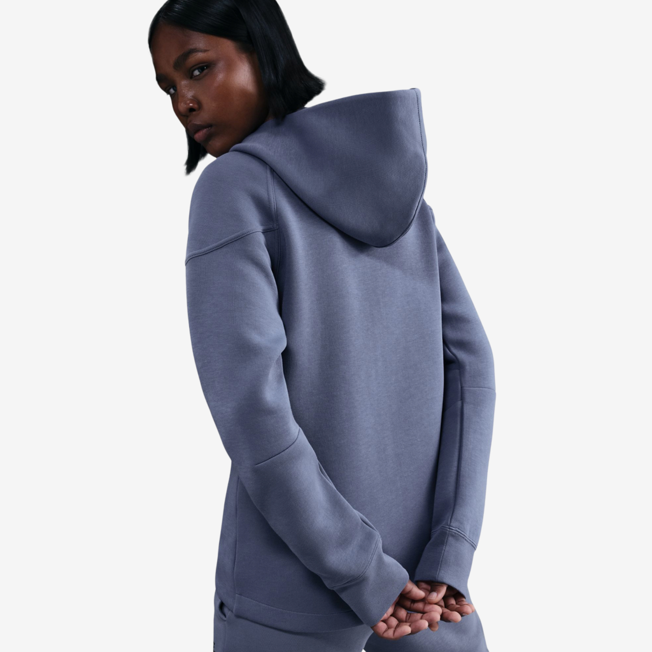Nike NSW Tech Fleece WR Full-Zip Hoodie Image 2 of 2. Tap to open photo gallery.