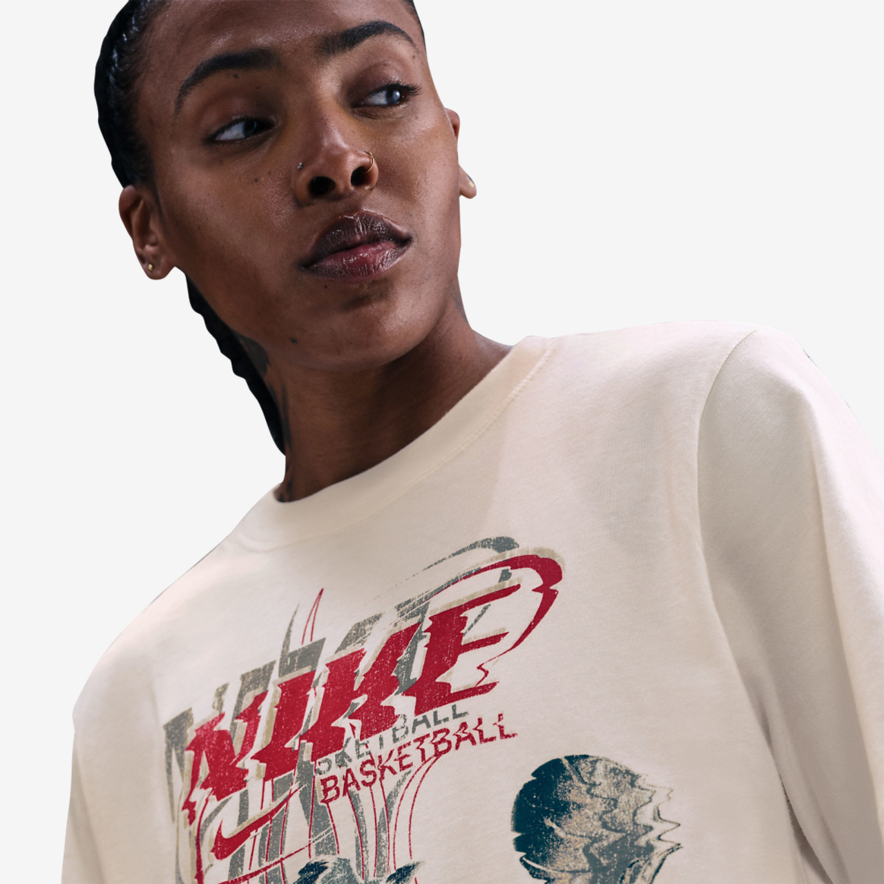 Nike Essential Glitch T-shirt Image 3 of 3. Tap to open photo gallery.