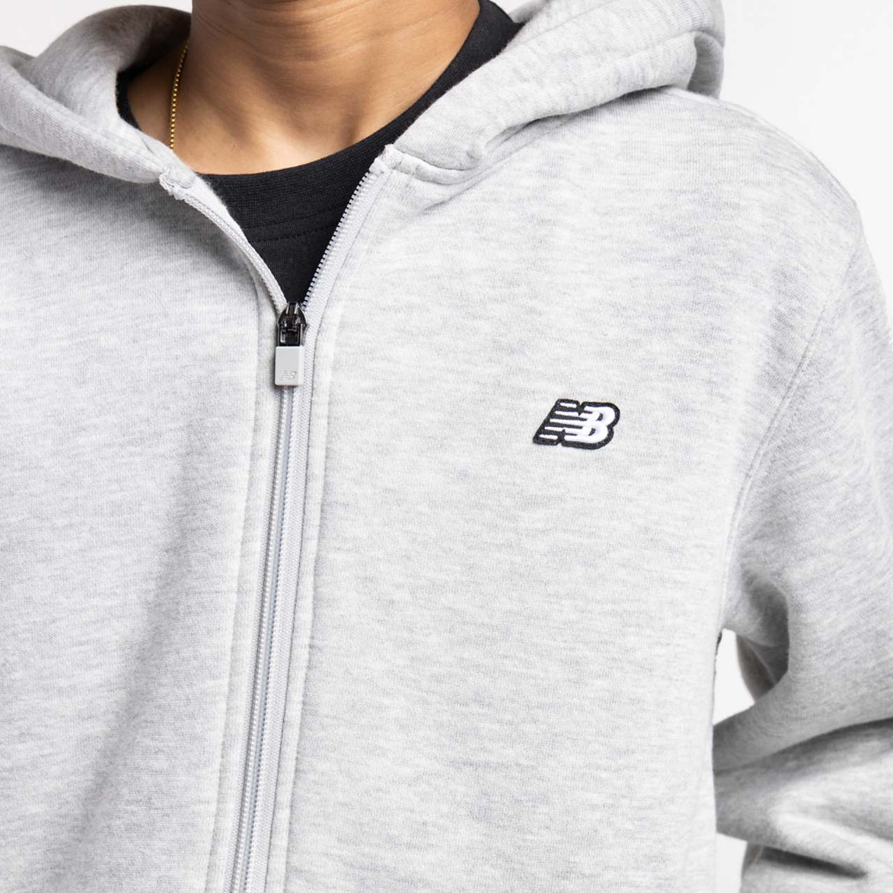 New Balance Classic Full-Zip Fleece Image 4 of 5. Tap to open photo gallery.