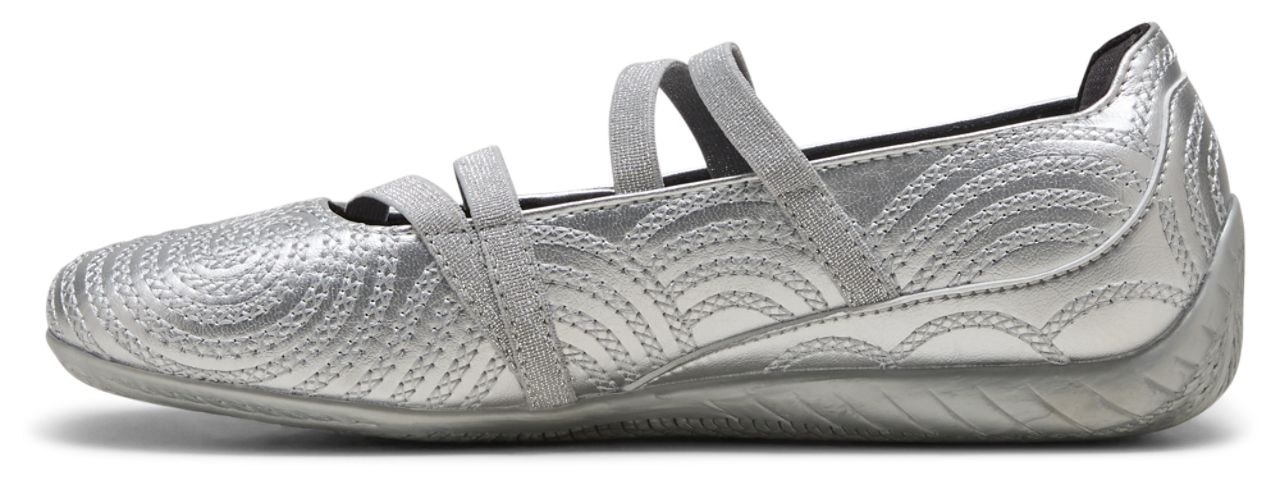 PUMA x Wicked Speedcat Ballet Silver Slippers Image 2 of 7. Tap to open photo gallery.