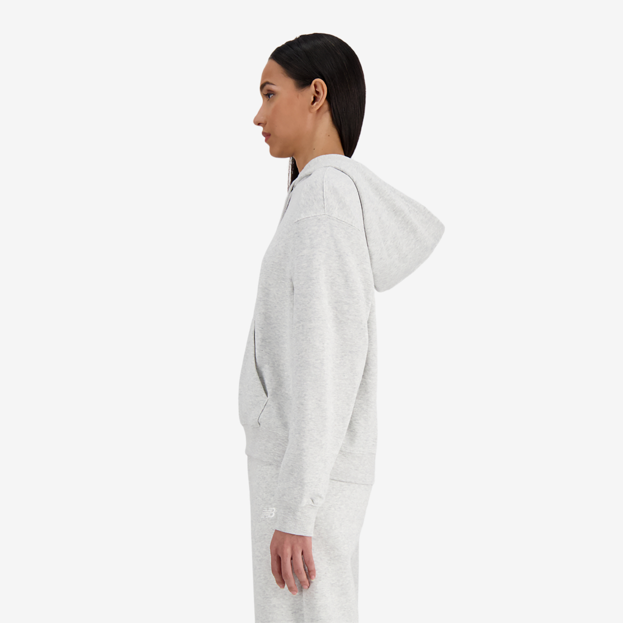New Balance Sport Essentials Fleece Logo Hoodie Image 3 of 4. Tap to open photo gallery.