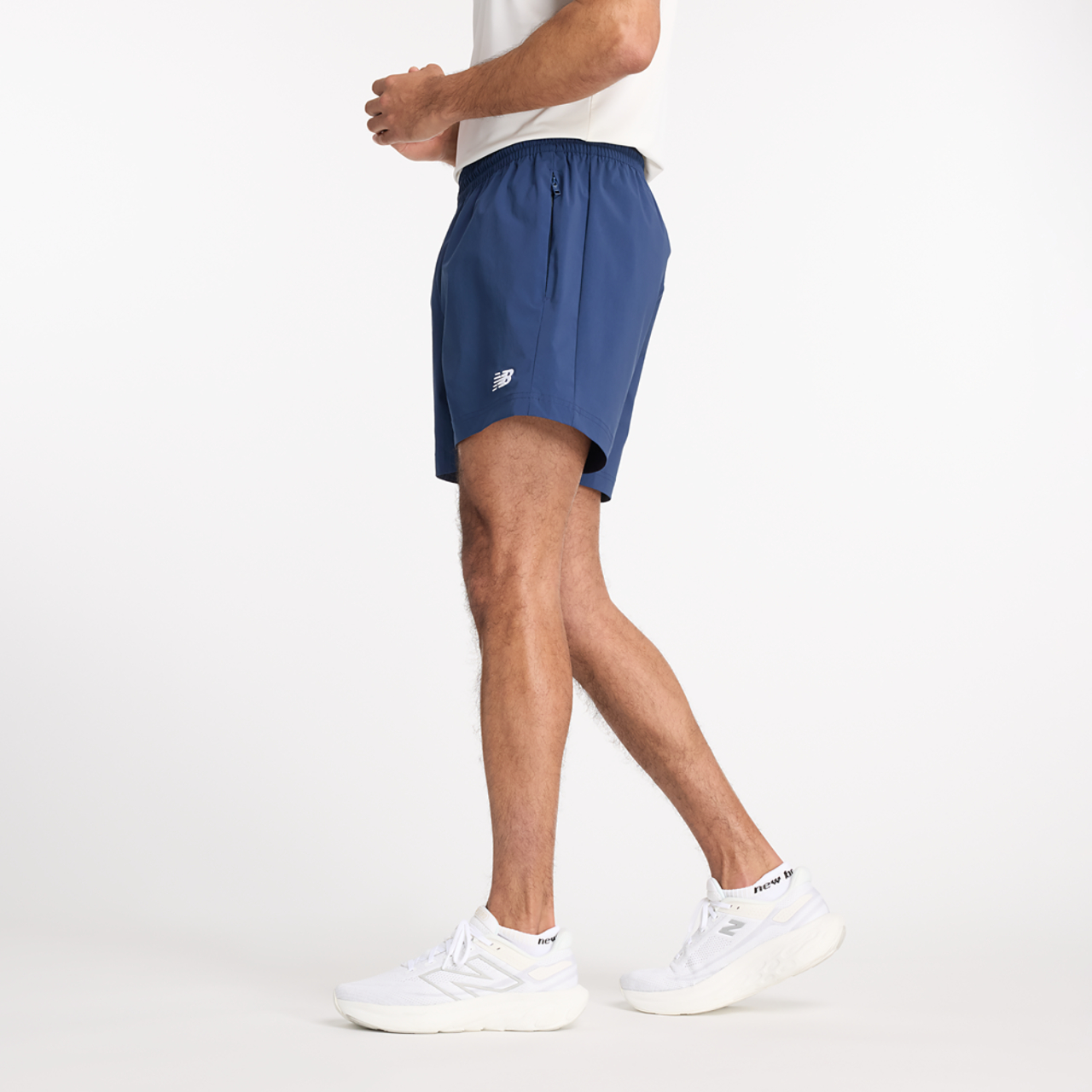 New Balance Athletics Stretch Woven 5" Shorts Image 3 of 4. Tap to open photo gallery.