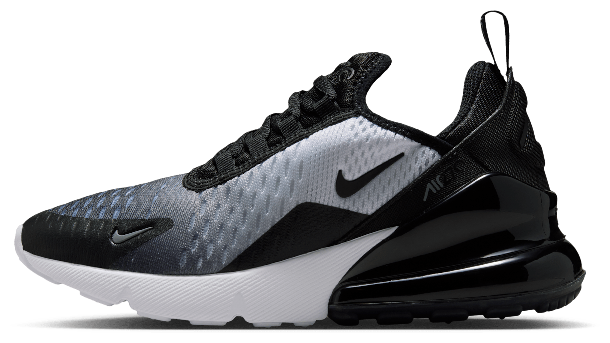 Nike Air Max 270 童款 - Black/Black/White - Image 2
