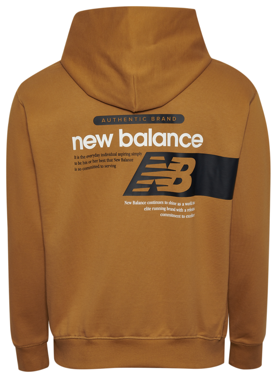 New Balance Athletics French Terry Relaxed Player Hoodie Image 2 of 3. Tap to open photo gallery.