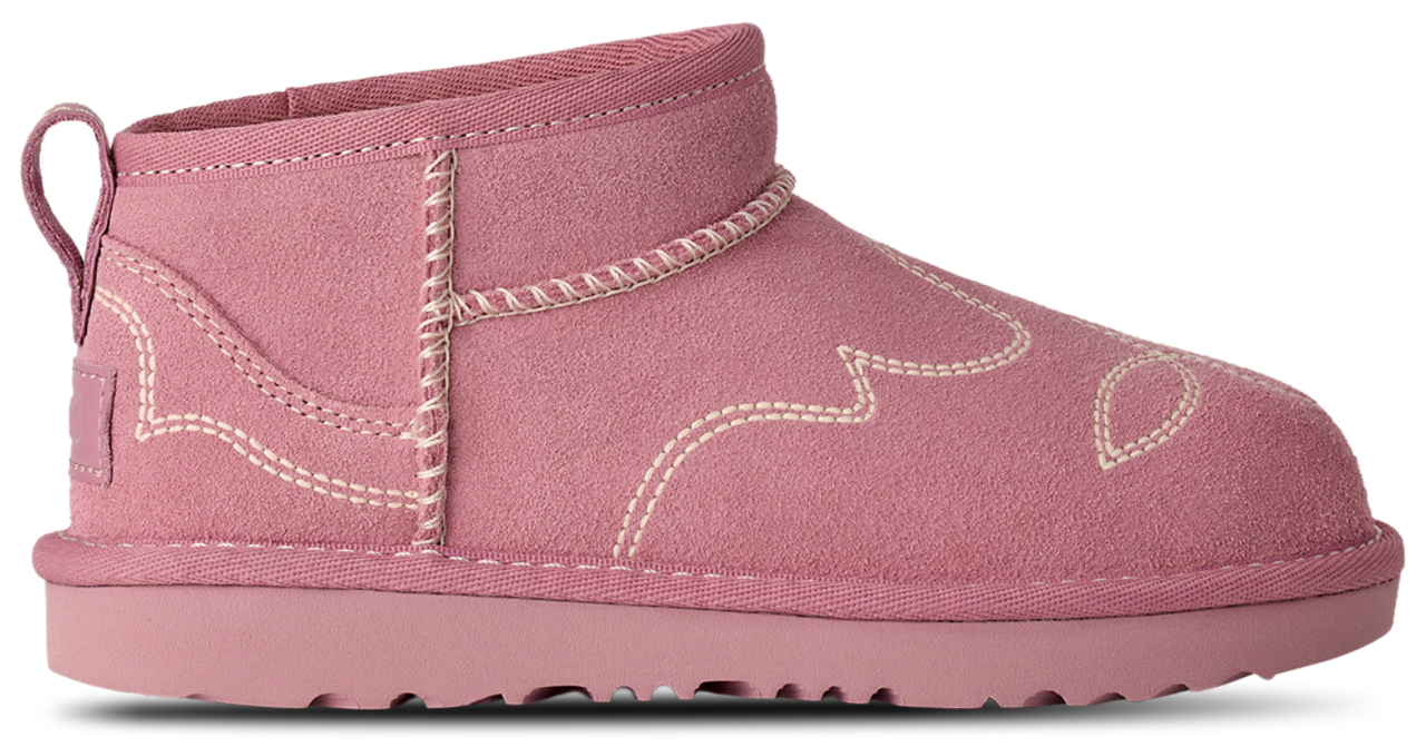 uu ① UGG Ultra Mini Western - Girls' Grade School | Foot Locker