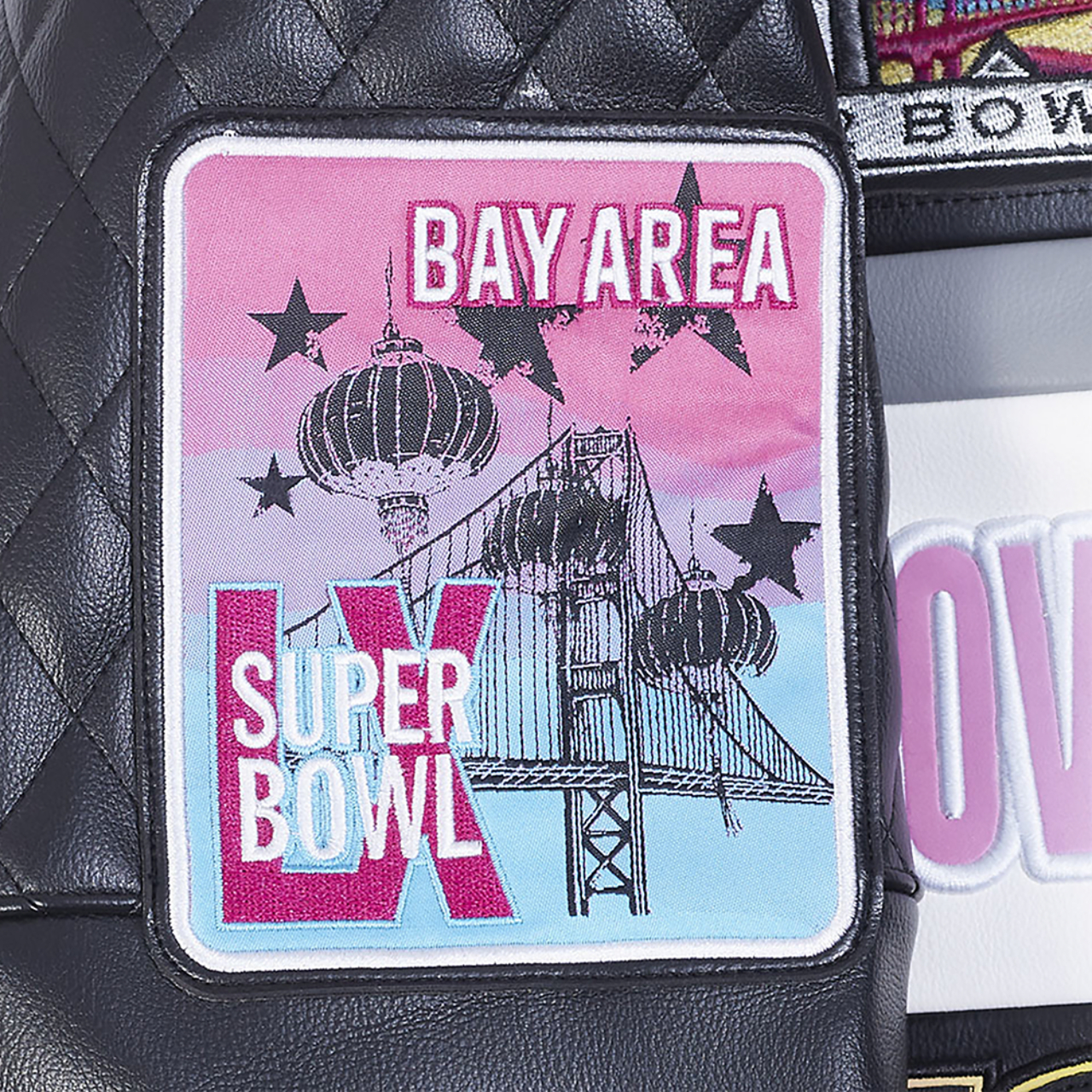 Pro Standard NFL Super Bowl 60 Moto Jacket Image 7 of 8. Tap to open photo gallery.